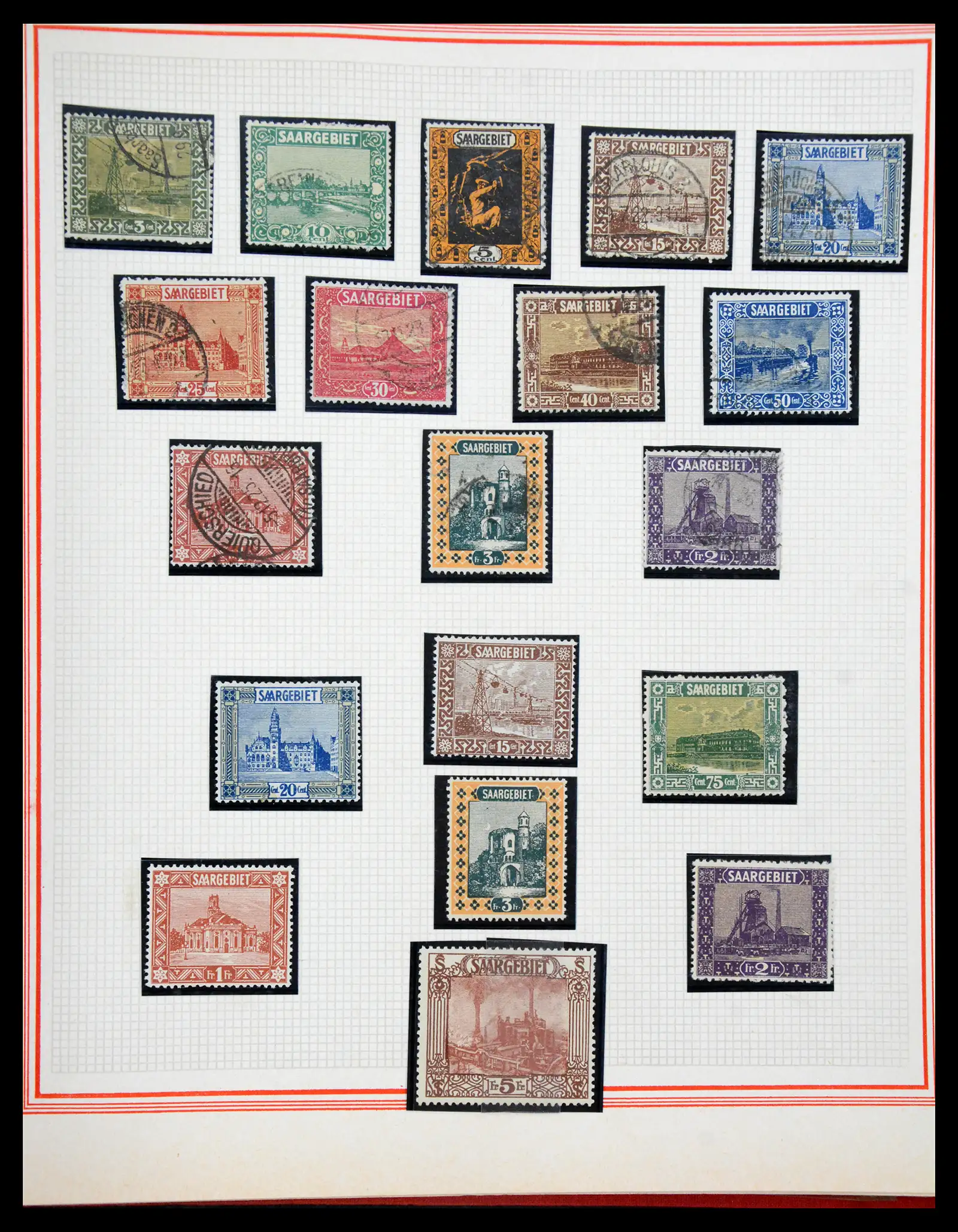 41348 0029 - Stamp collection 41348 Saar/French zone 1920-1958.