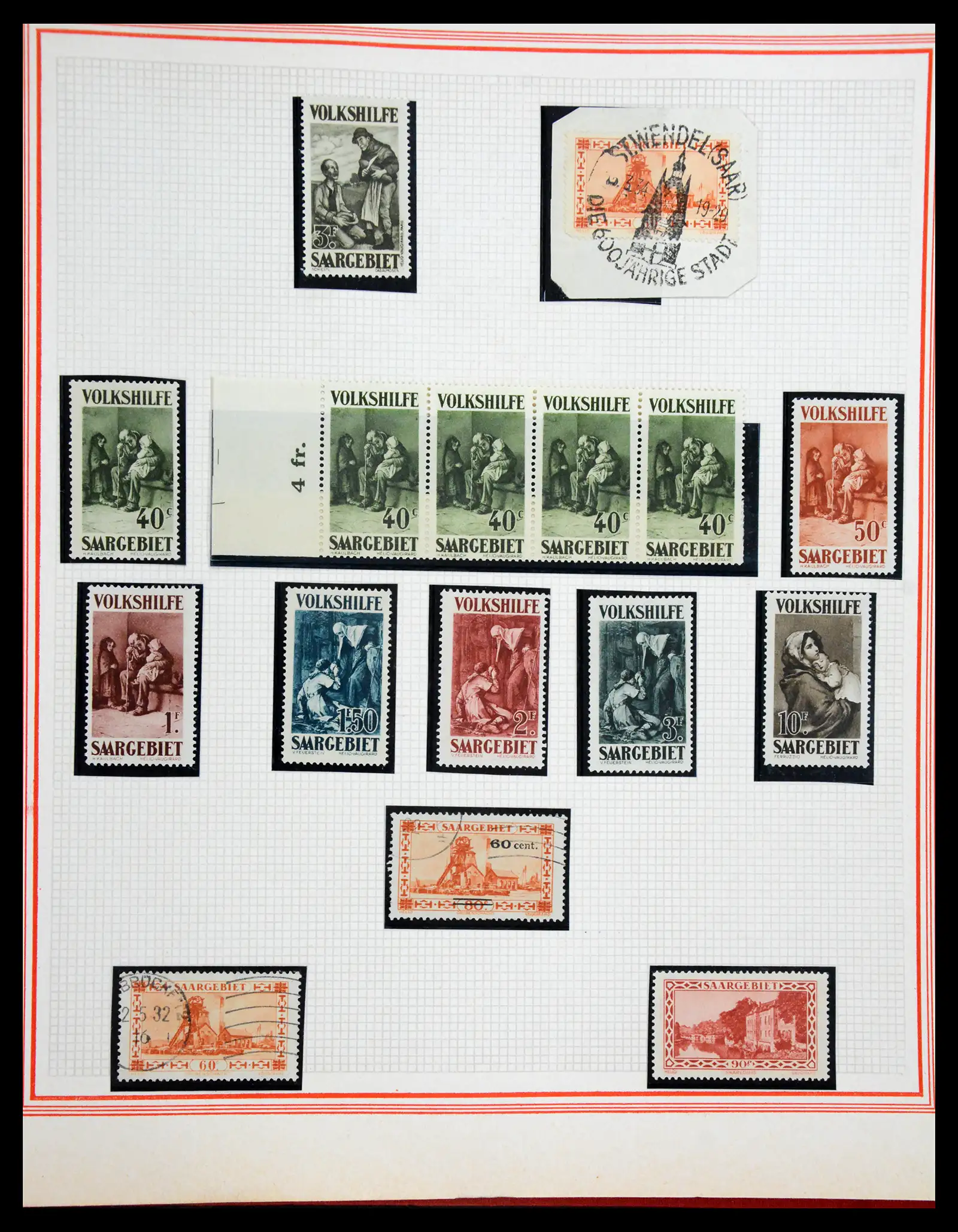 41348 0033 - Stamp collection 41348 Saar/French zone 1920-1958.