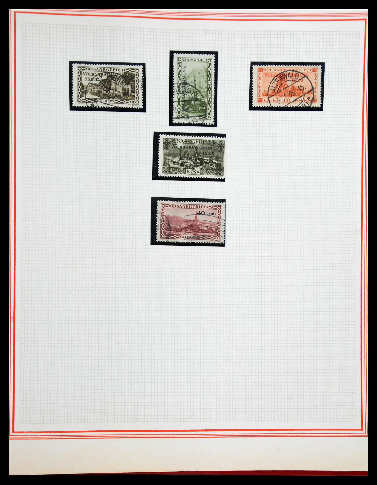 41348 0035 - Stamp collection 41348 Saar/French zone 1920-1958.
