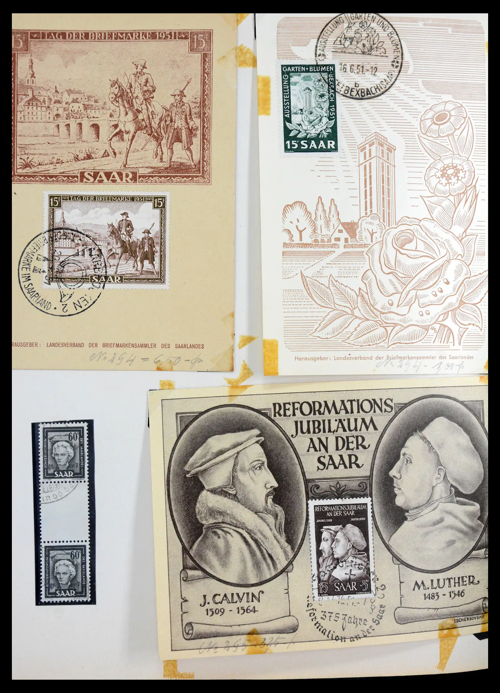 41348 0043 - Stamp collection 41348 Saar/French zone 1920-1958.