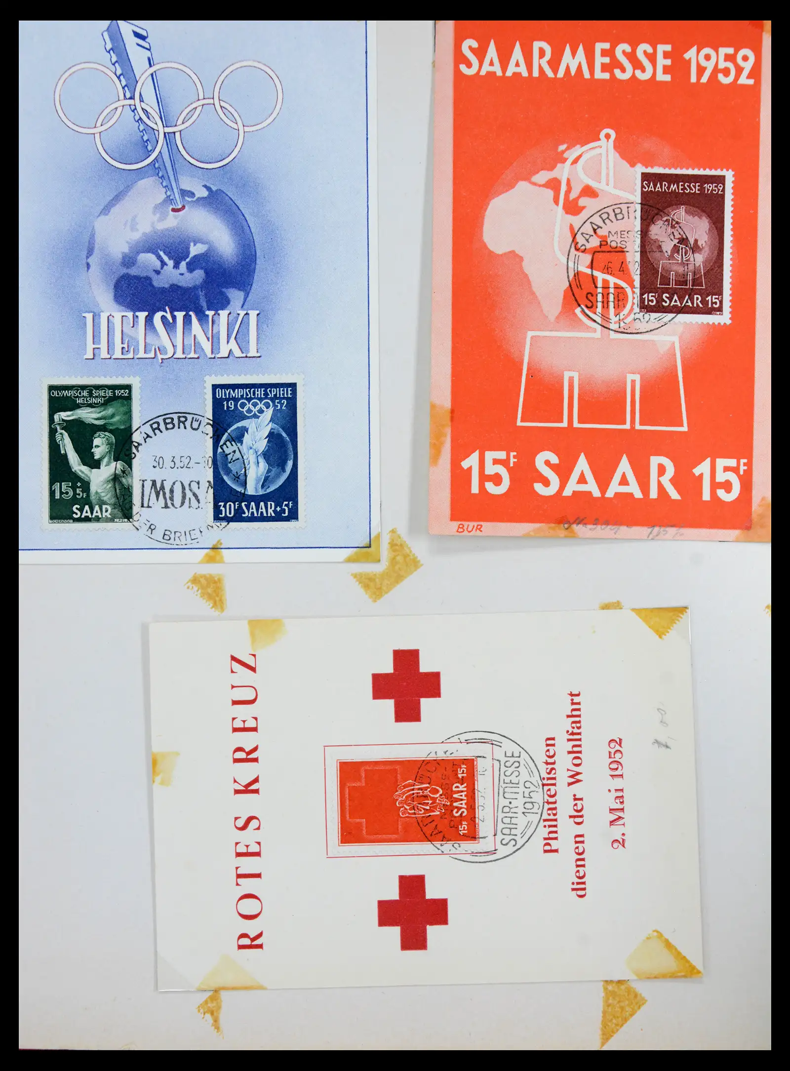 41348 0045 - Stamp collection 41348 Saar/French zone 1920-1958.