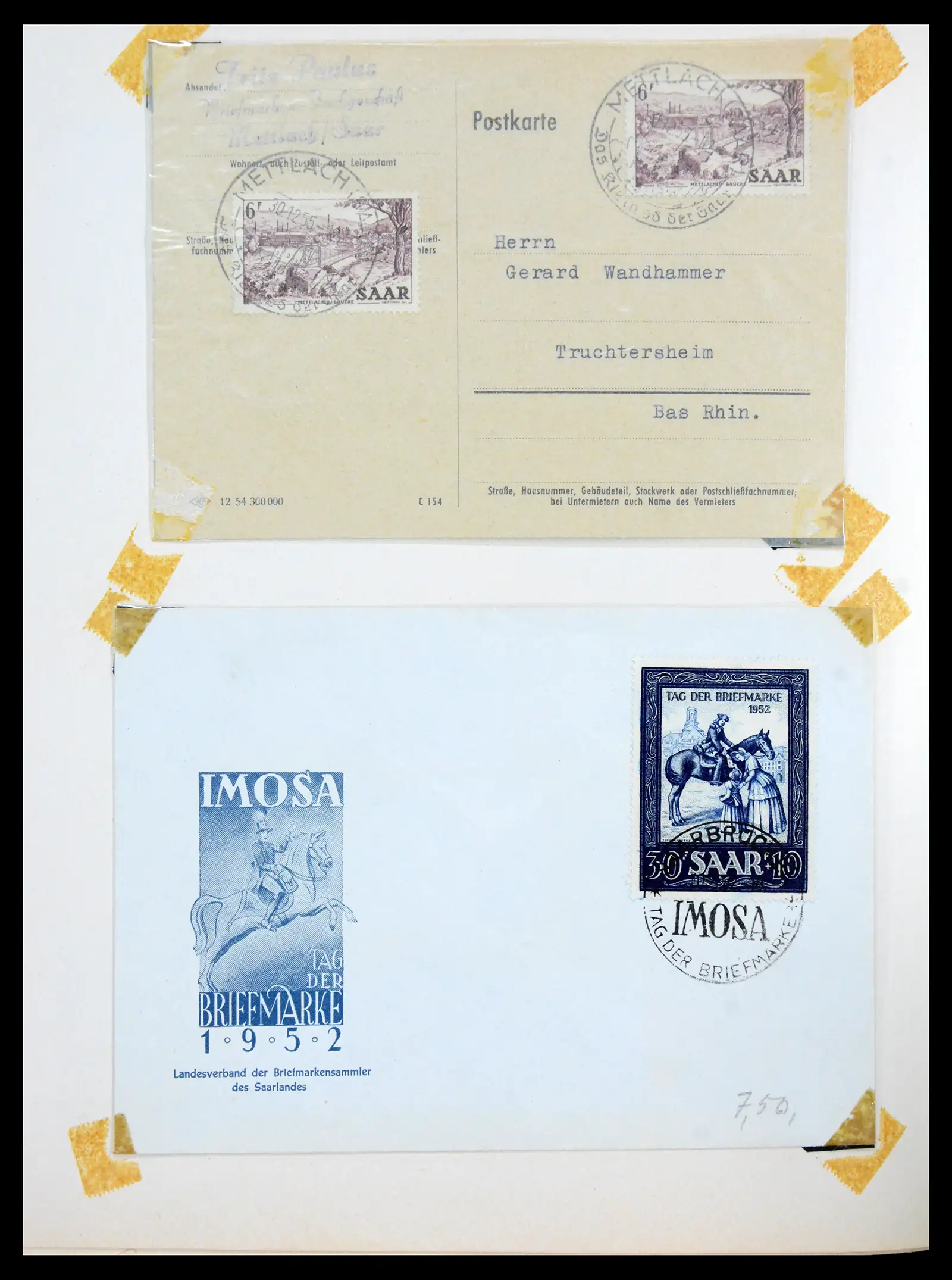 41348 0047 - Stamp collection 41348 Saar/French zone 1920-1958.