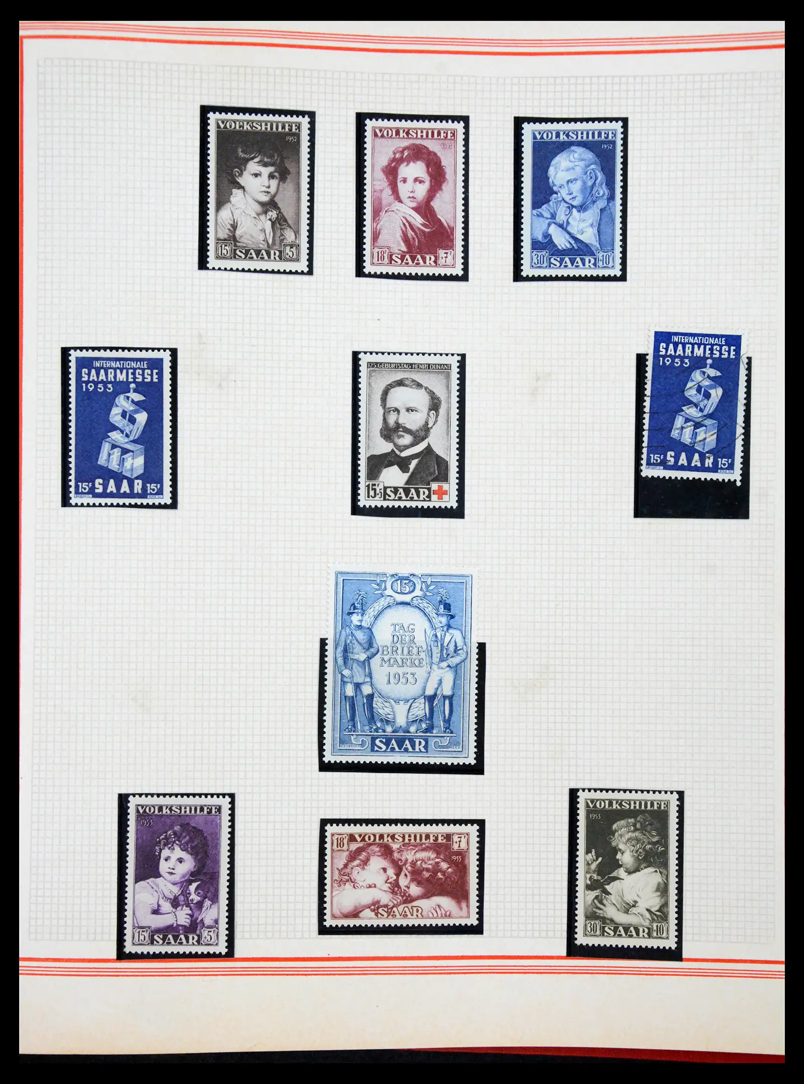 41348 0050 - Stamp collection 41348 Saar/French zone 1920-1958.