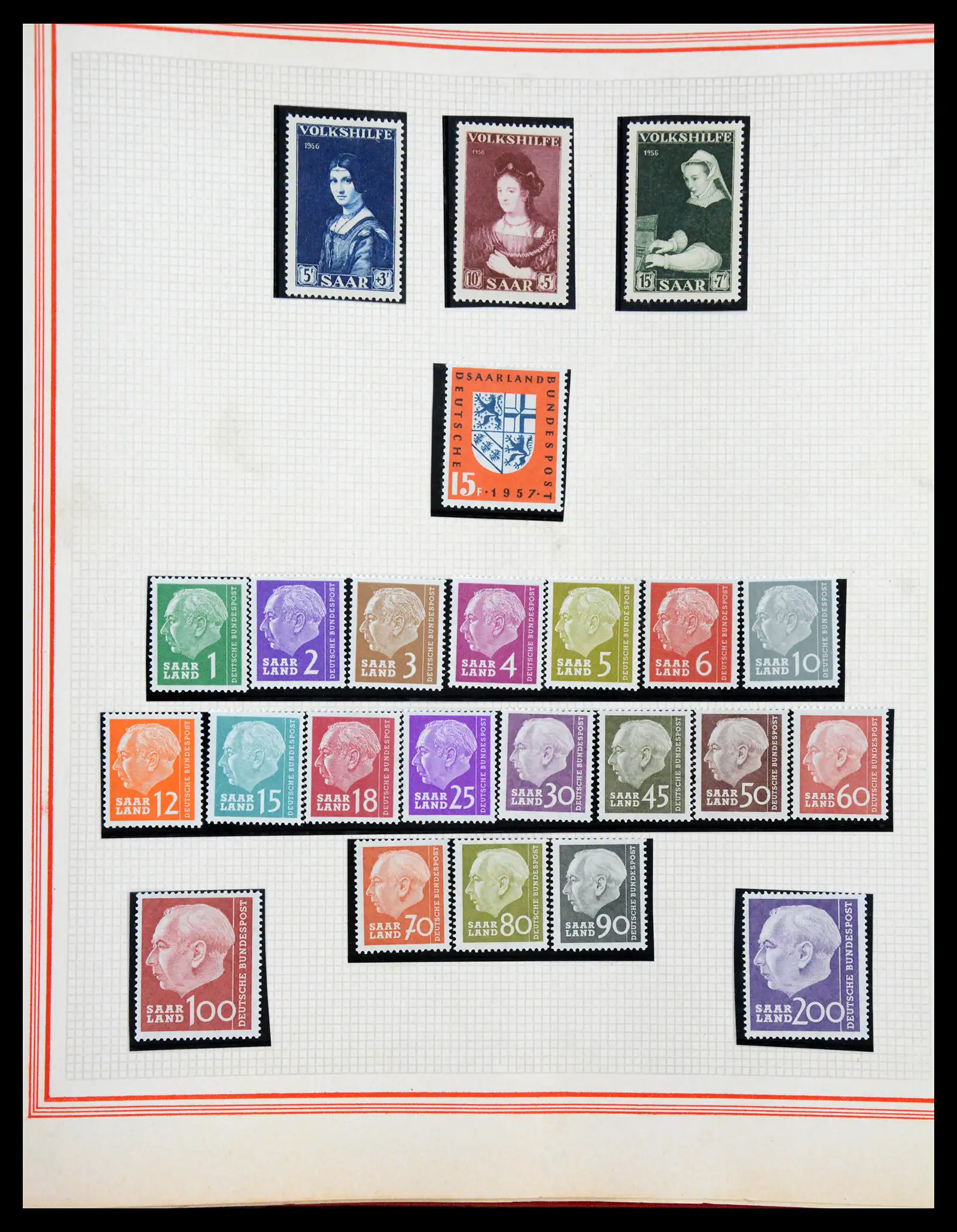 41348 0058 - Stamp collection 41348 Saar/French zone 1920-1958.