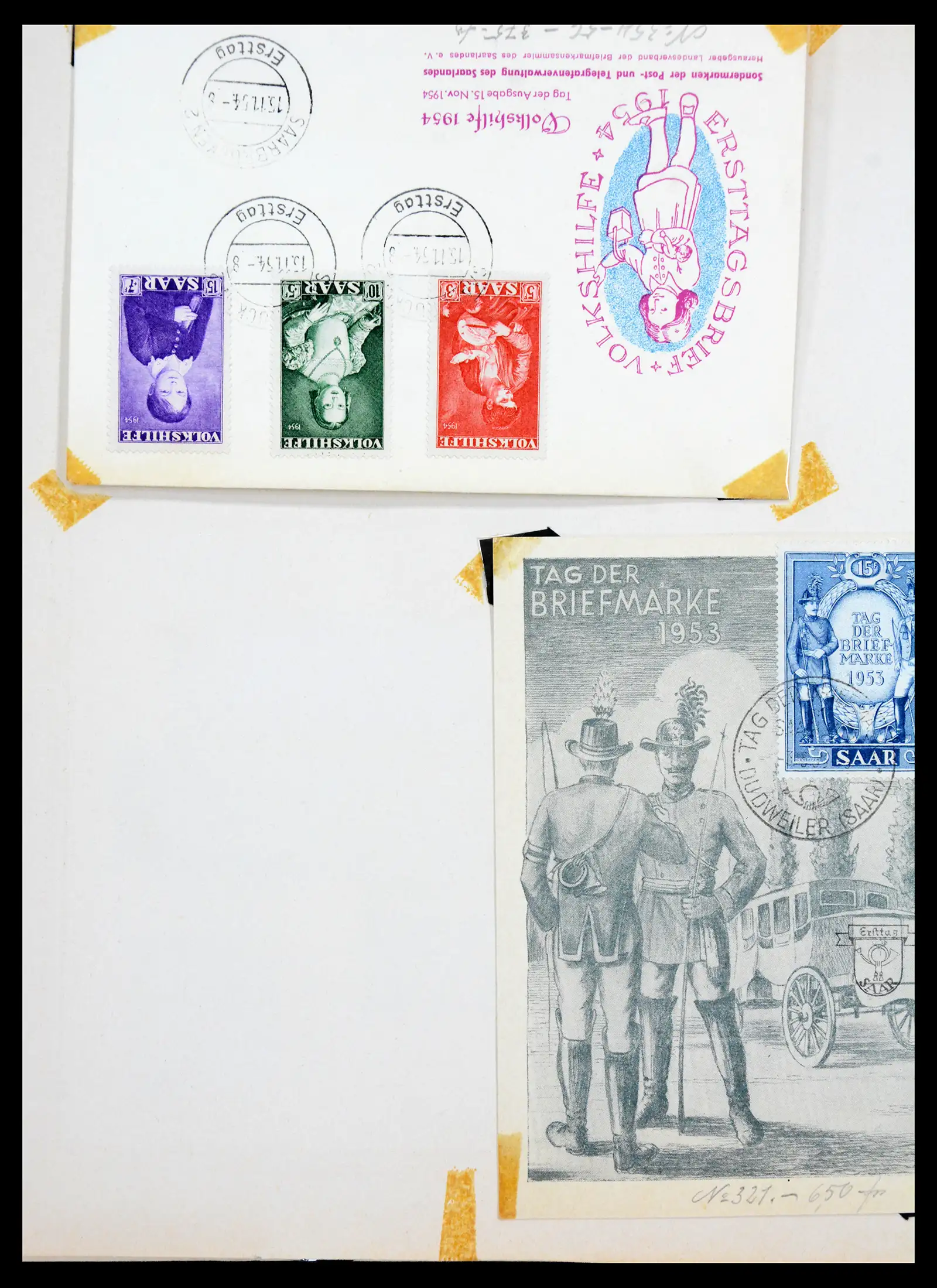 41348 0059 - Stamp collection 41348 Saar/French zone 1920-1958.