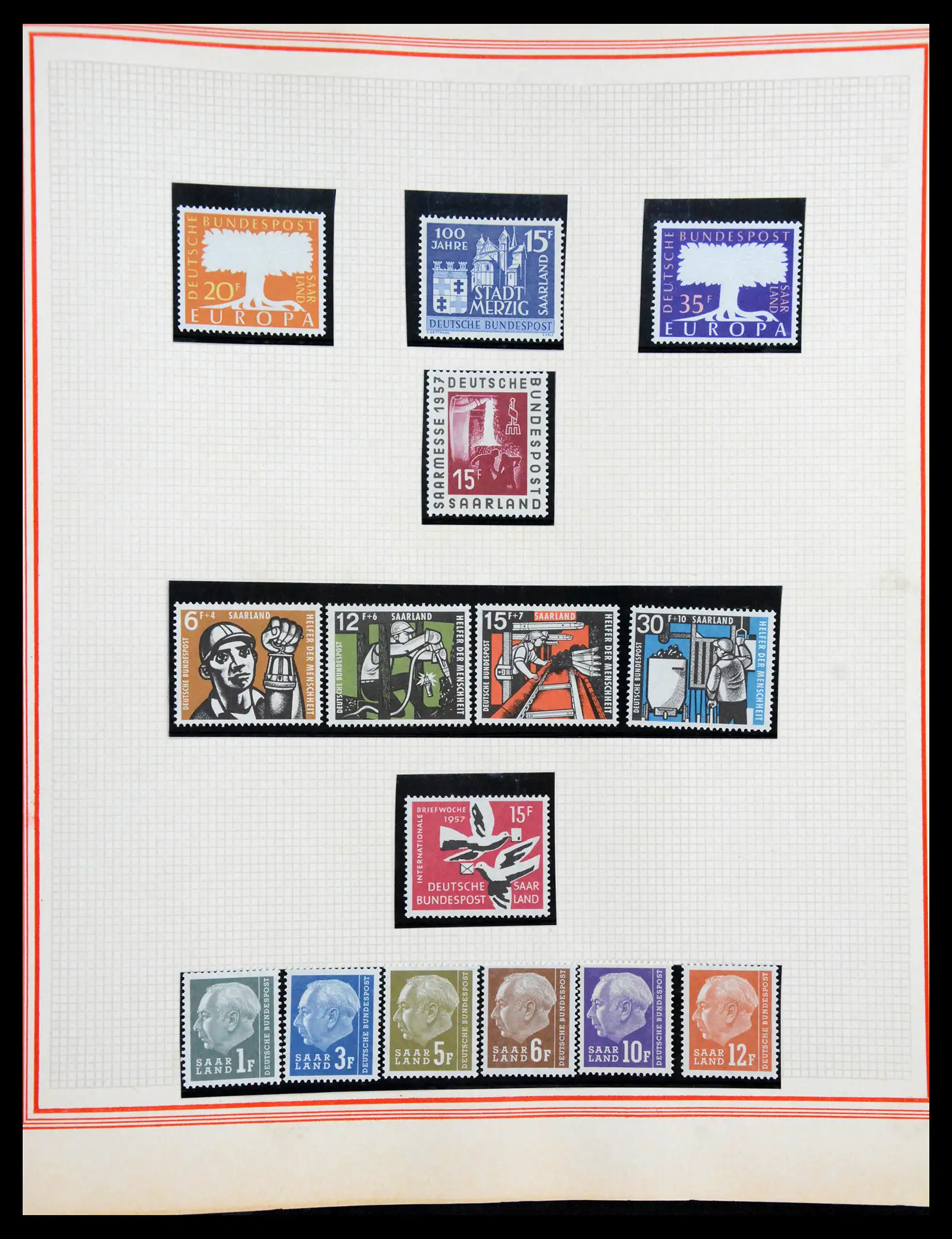 41348 0060 - Stamp collection 41348 Saar/French zone 1920-1958.