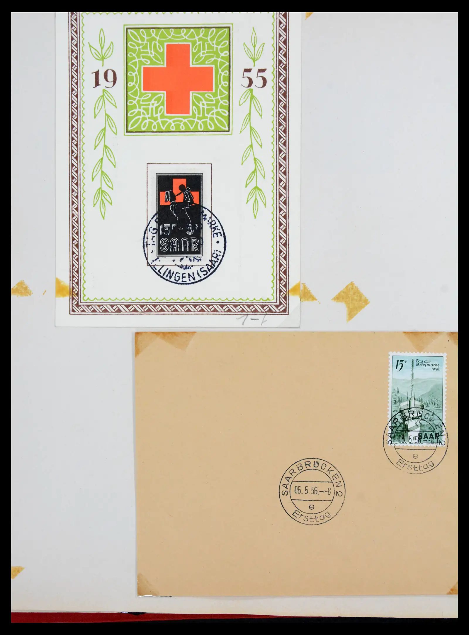 41348 0061 - Stamp collection 41348 Saar/French zone 1920-1958.