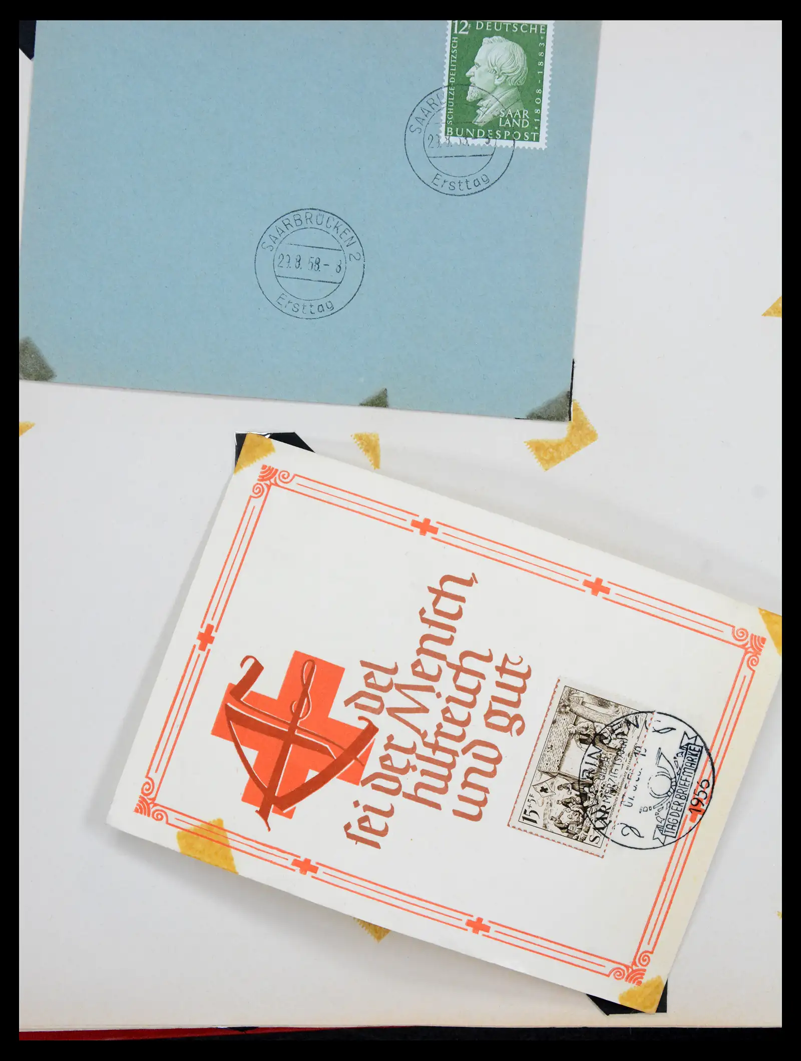 41348 0063 - Stamp collection 41348 Saar/French zone 1920-1958.