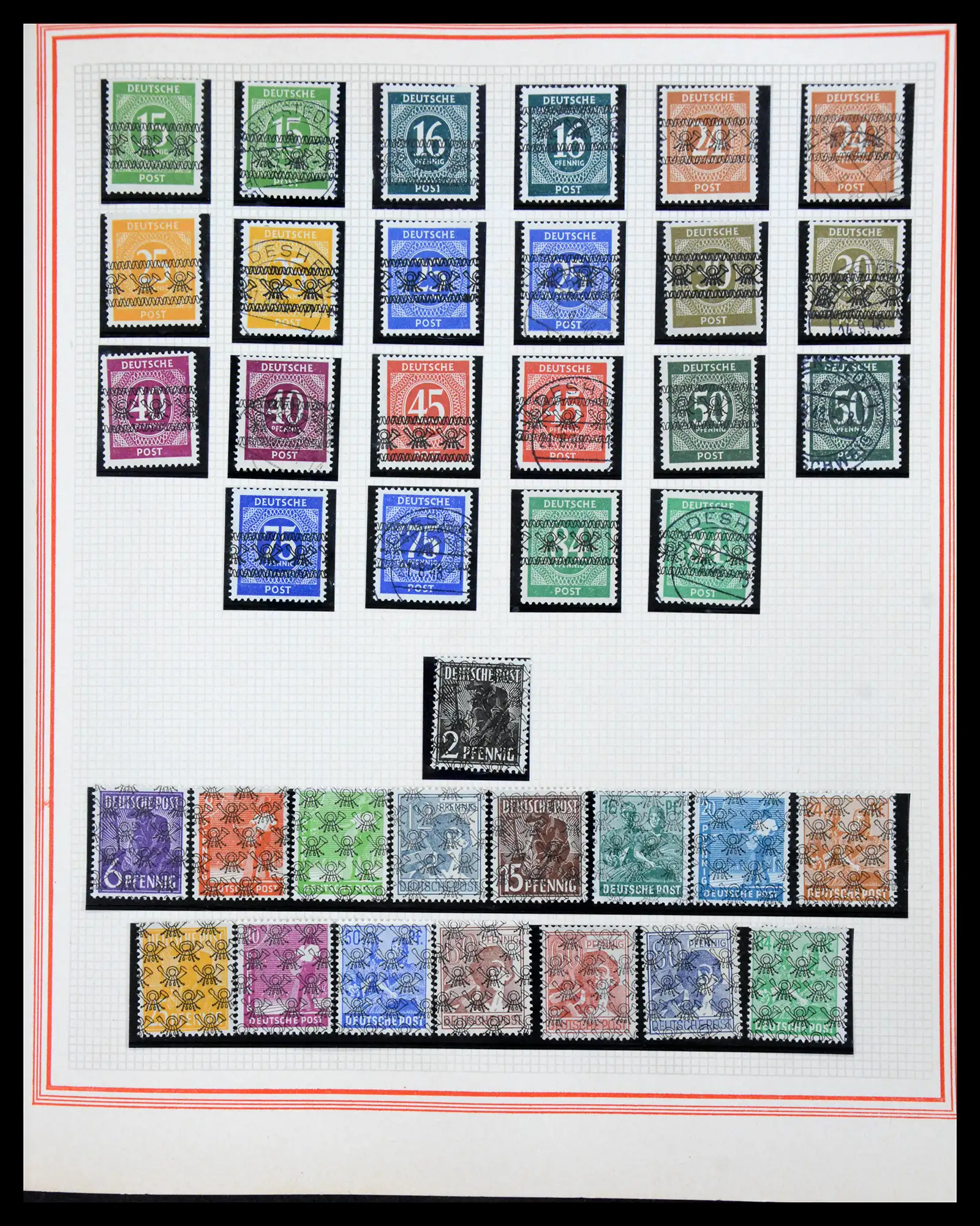 41349 0015 - Stamp collection 41349 Germany 1945-1980.