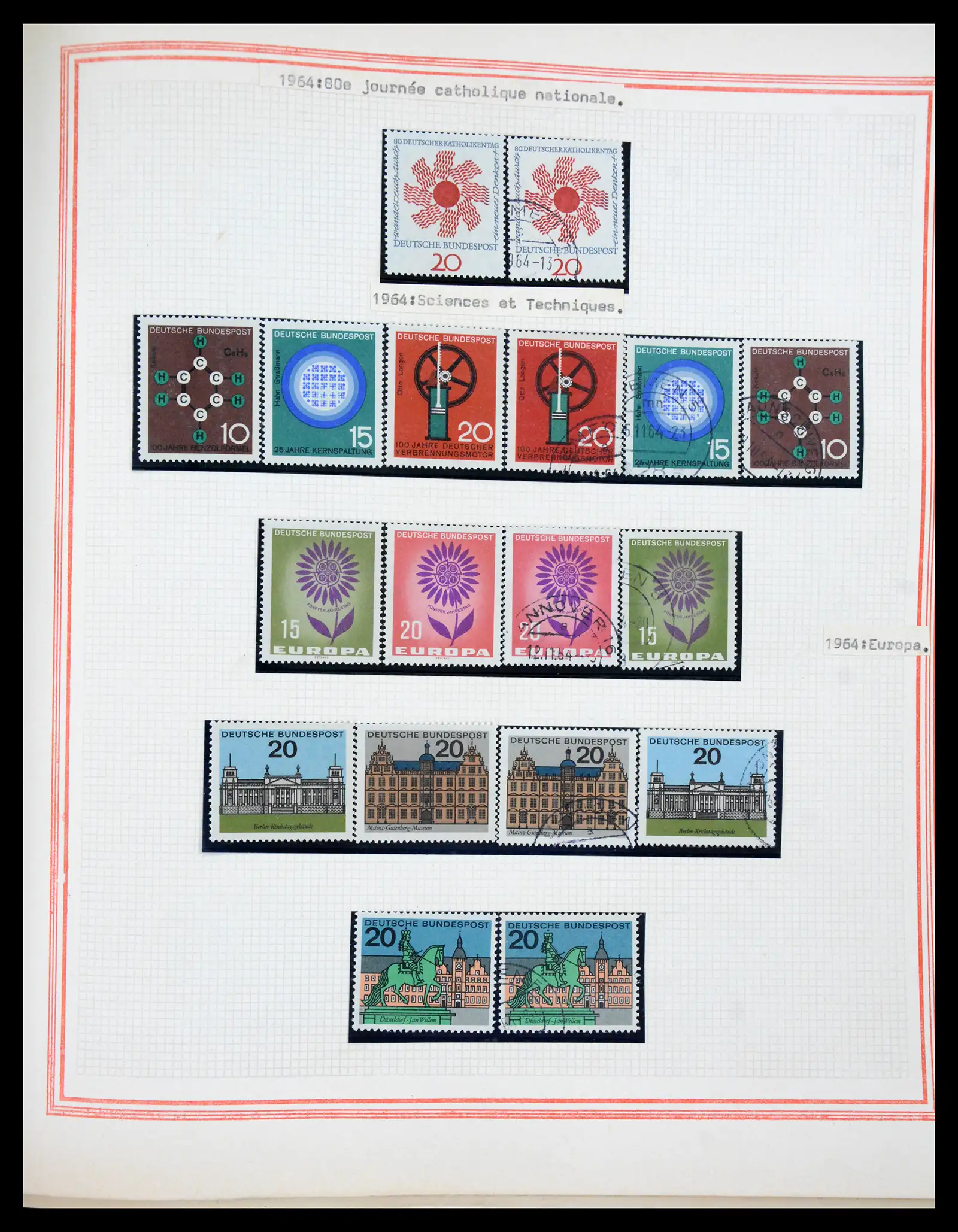 41349 0069 - Stamp collection 41349 Germany 1945-1980.