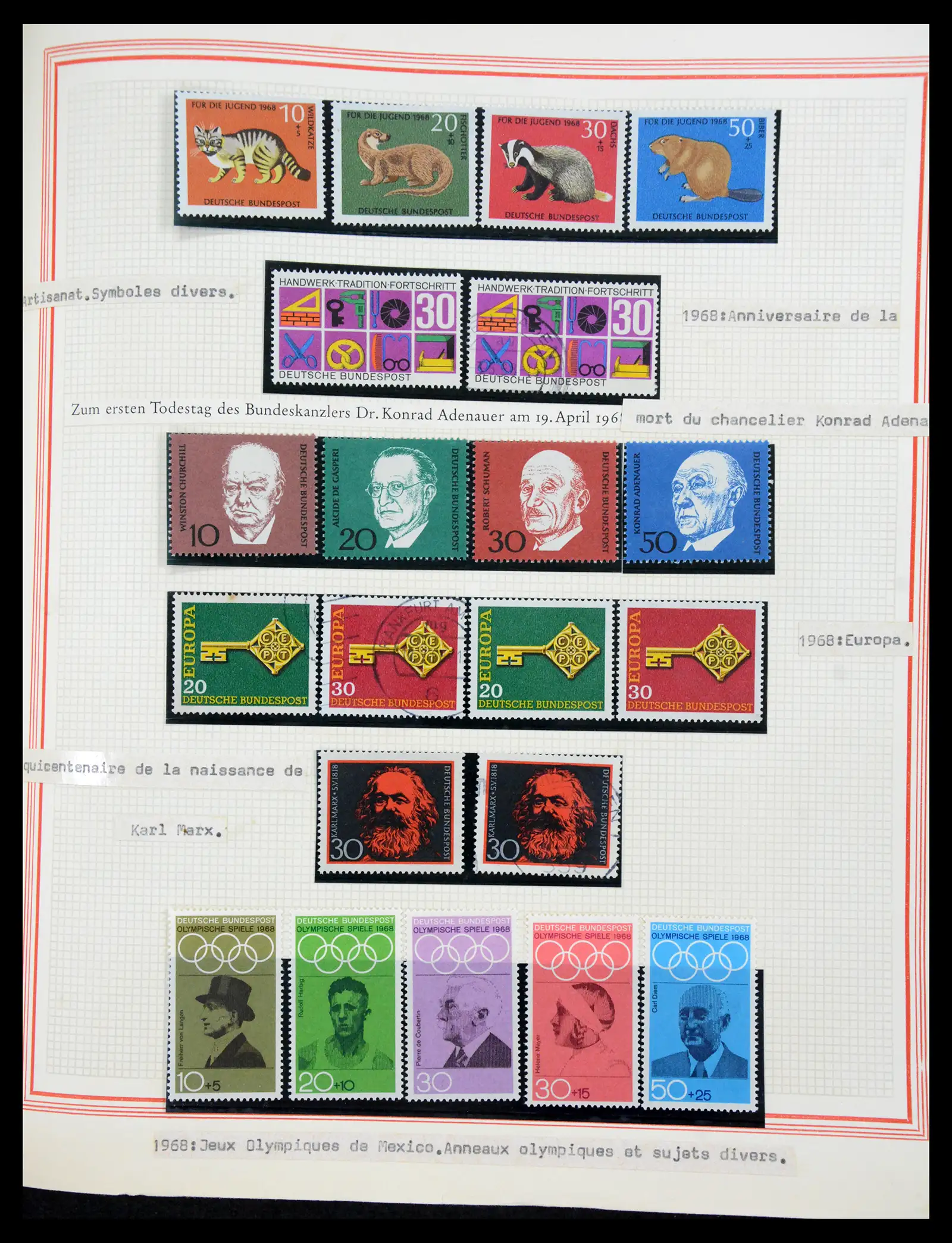 41349 0086 - Stamp collection 41349 Germany 1945-1980.