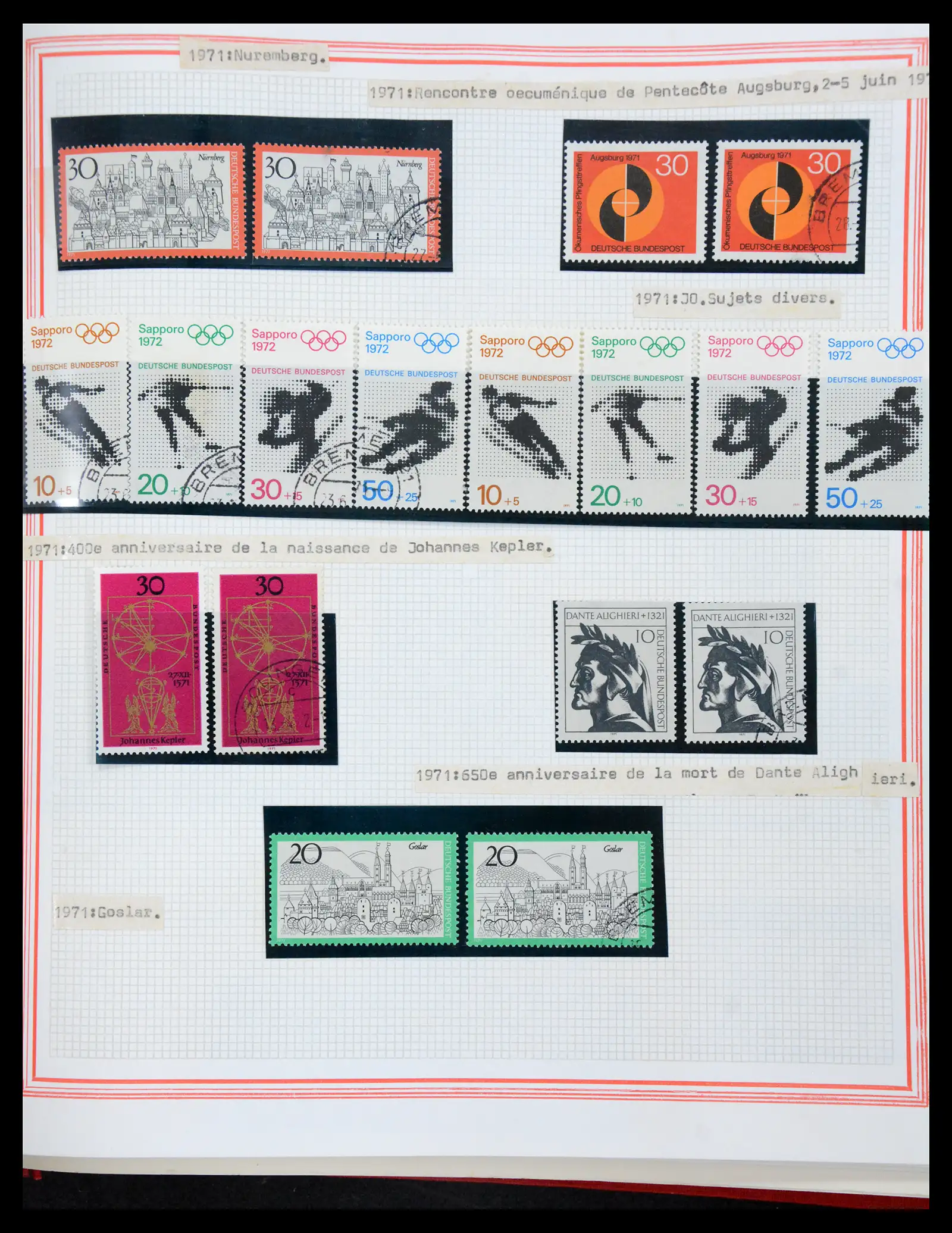 41349 0100 - Stamp collection 41349 Germany 1945-1980.