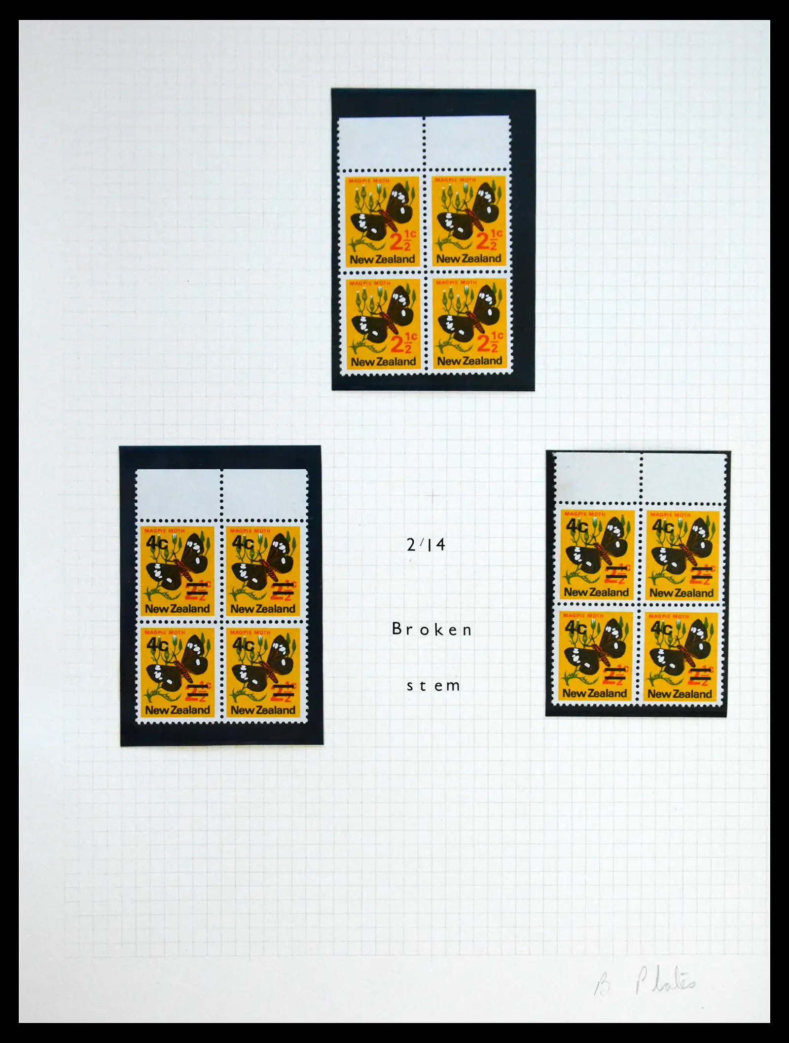 41404 0028 - Postzegelverzameling 41404 New Zealand 1970-1971.