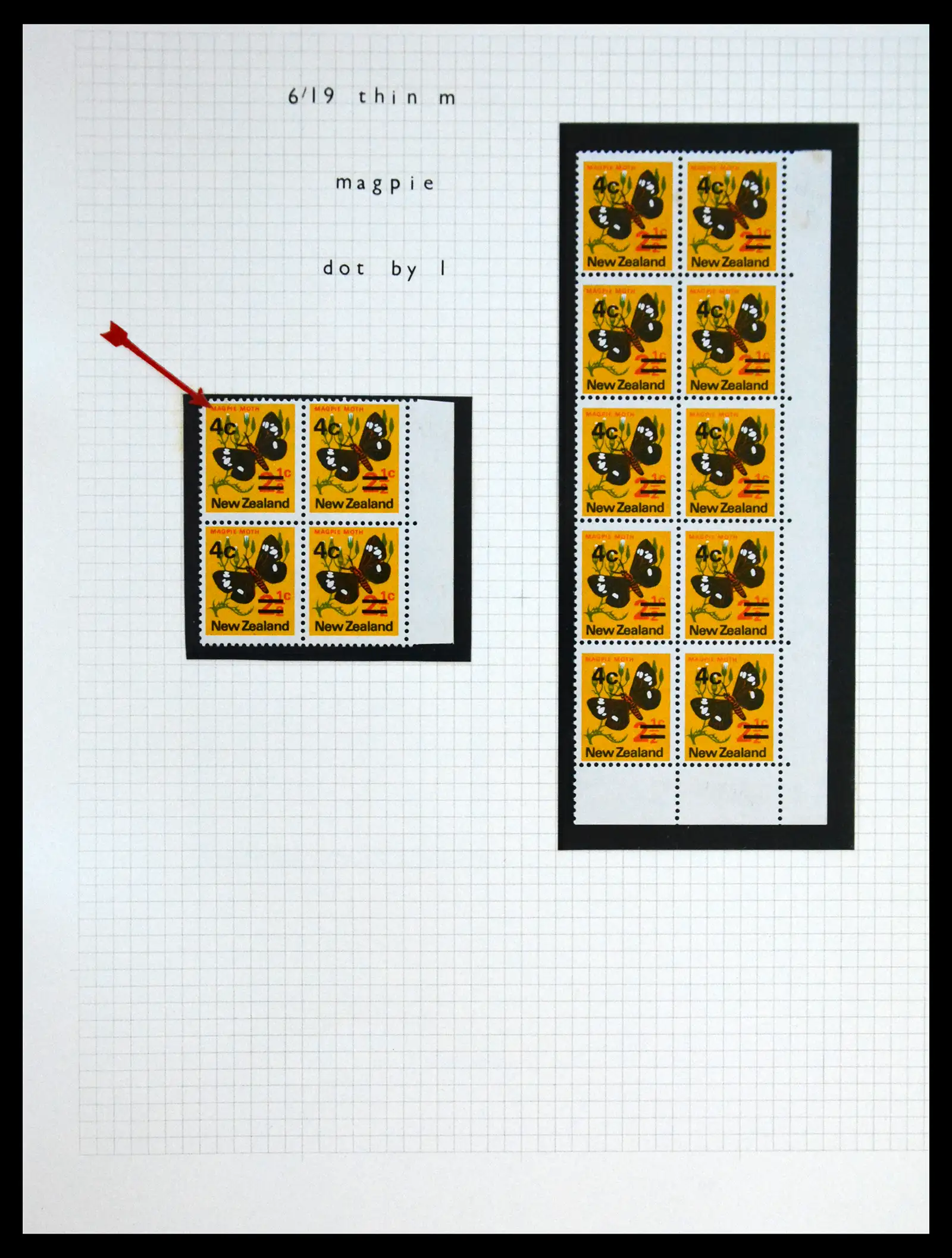 41404 0030 - Postzegelverzameling 41404 New Zealand 1970-1971.