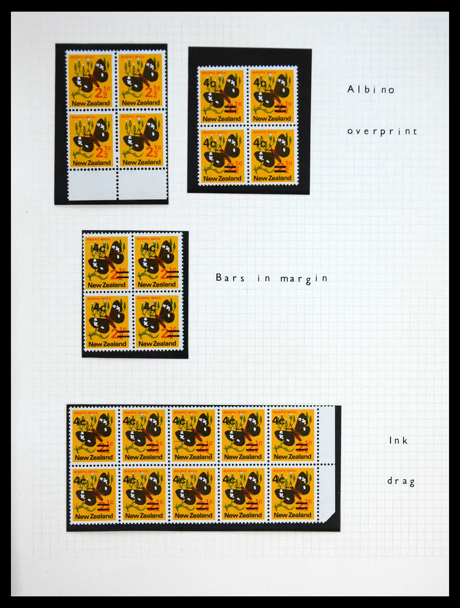 41404 0032 - Postzegelverzameling 41404 New Zealand 1970-1971.