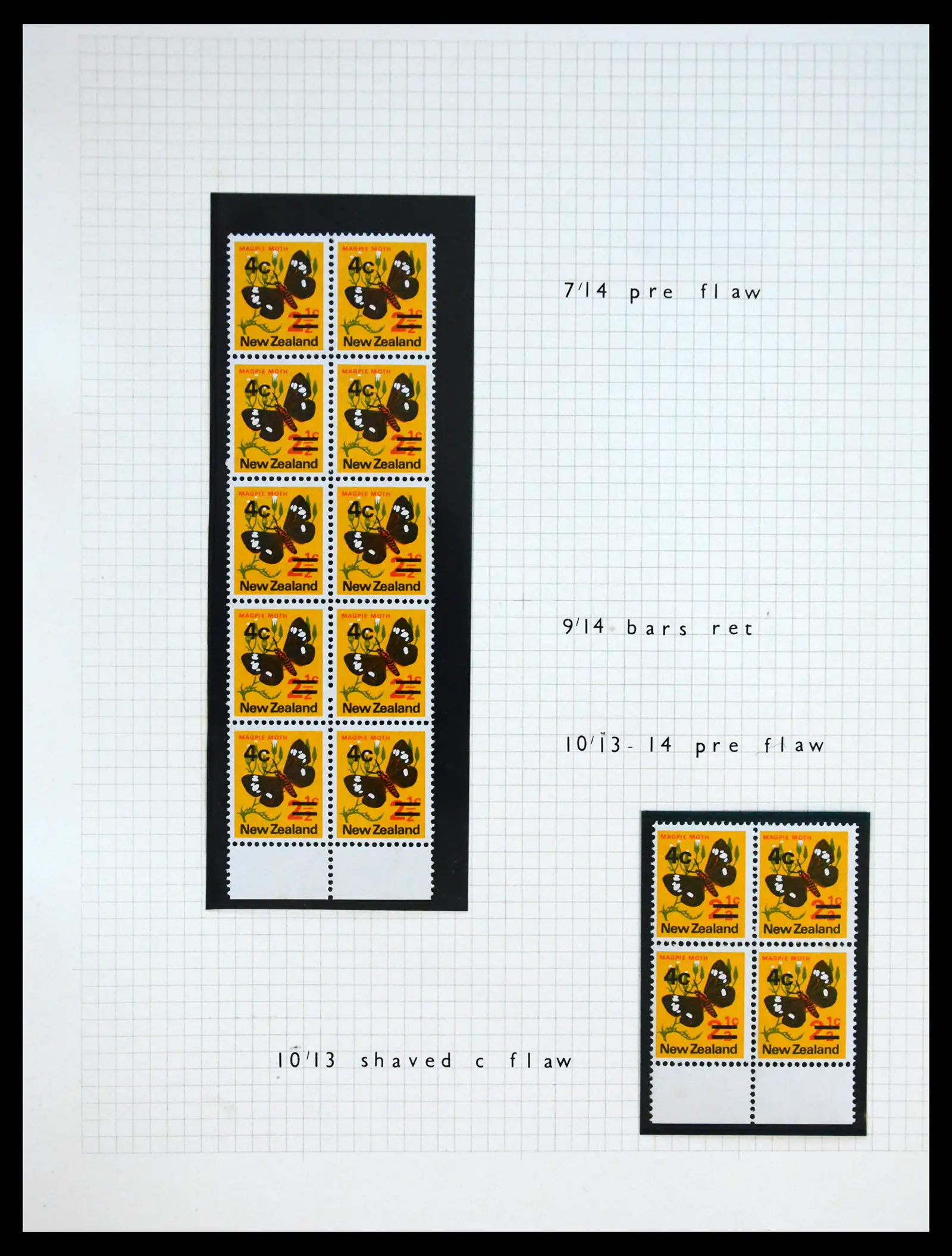 41404 0034 - Postzegelverzameling 41404 New Zealand 1970-1971.