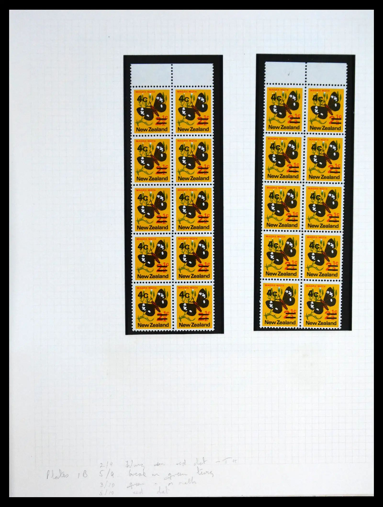 41404 0040 - Postzegelverzameling 41404 New Zealand 1970-1971.