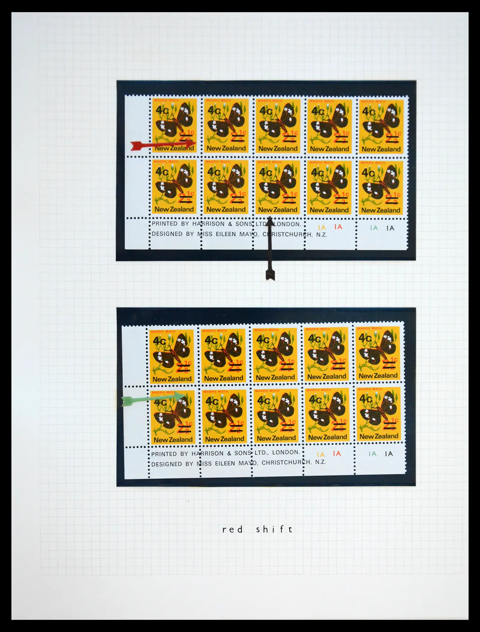 41404 0042 - Postzegelverzameling 41404 New Zealand 1970-1971.