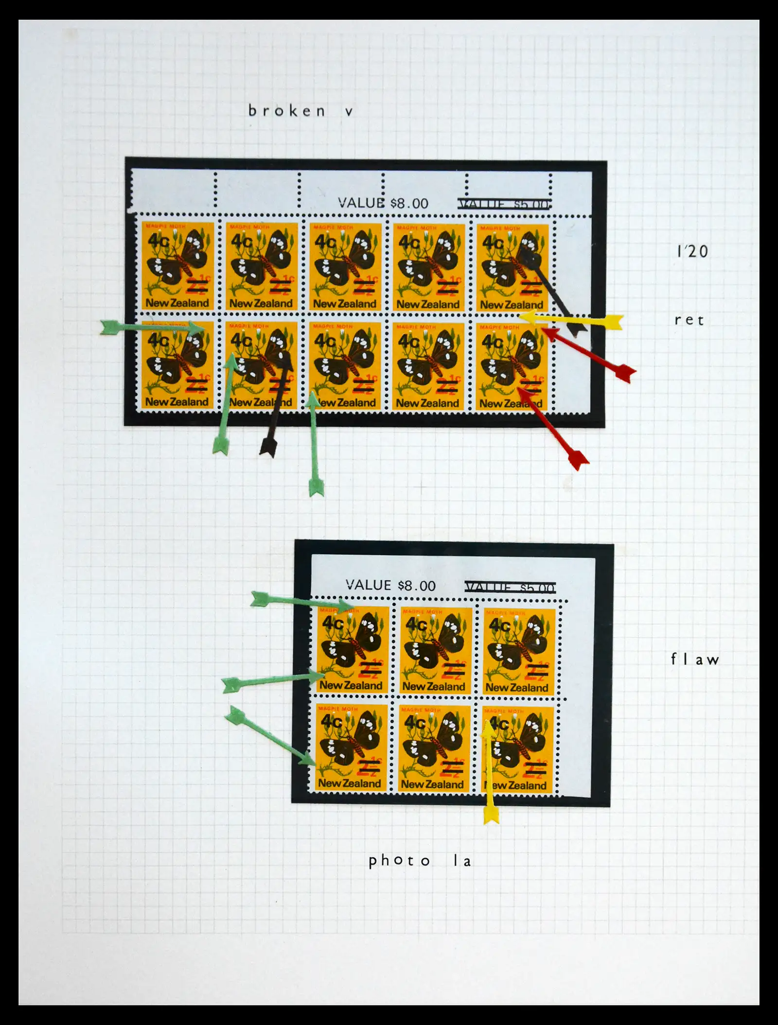 41404 0045 - Postzegelverzameling 41404 New Zealand 1970-1971.