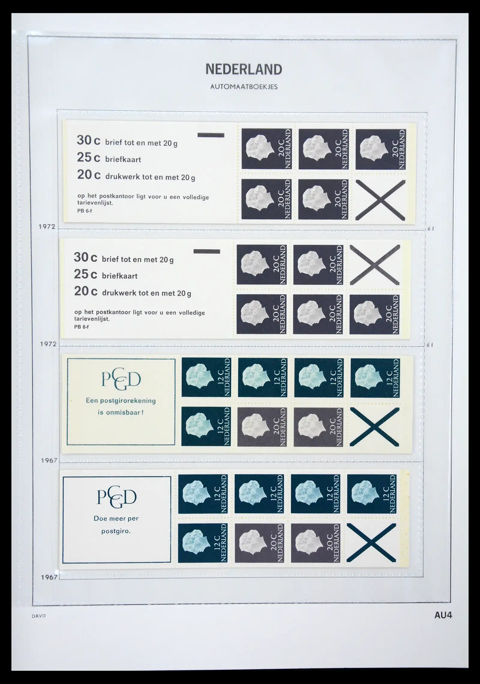 41423 0004 - Stamp collection 41423 Netherlands stamp booklets 1964-1994.