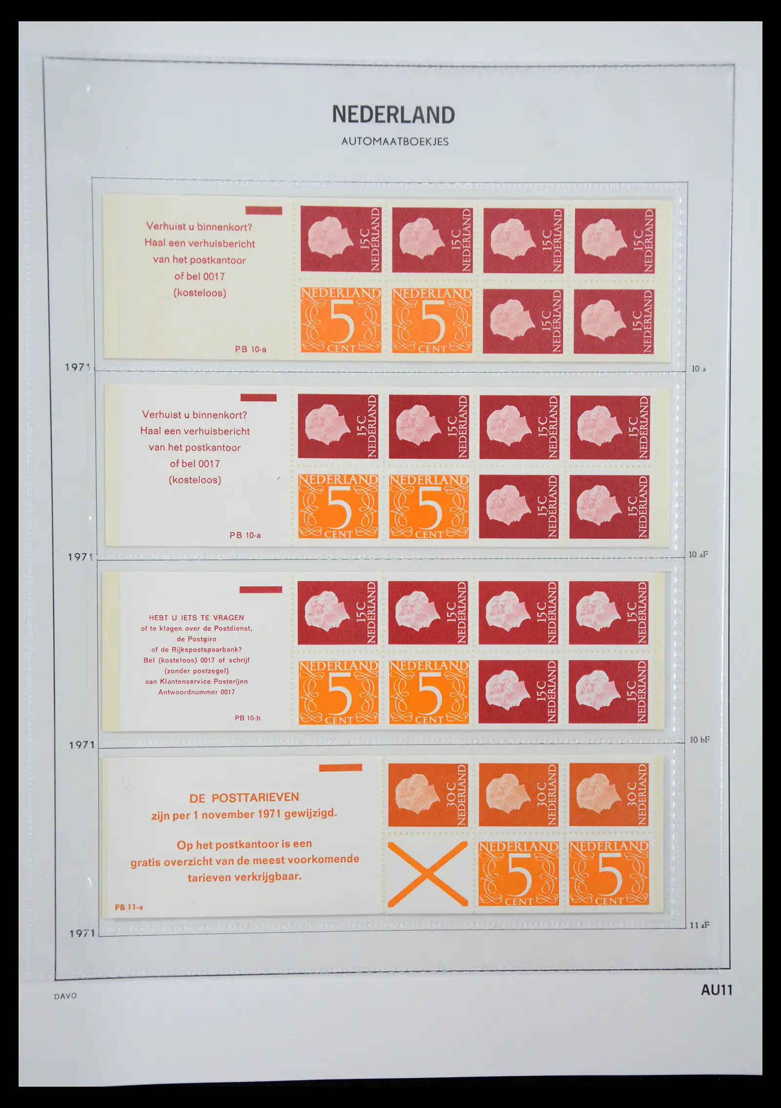 41423 0011 - Stamp collection 41423 Netherlands stamp booklets 1964-1994.