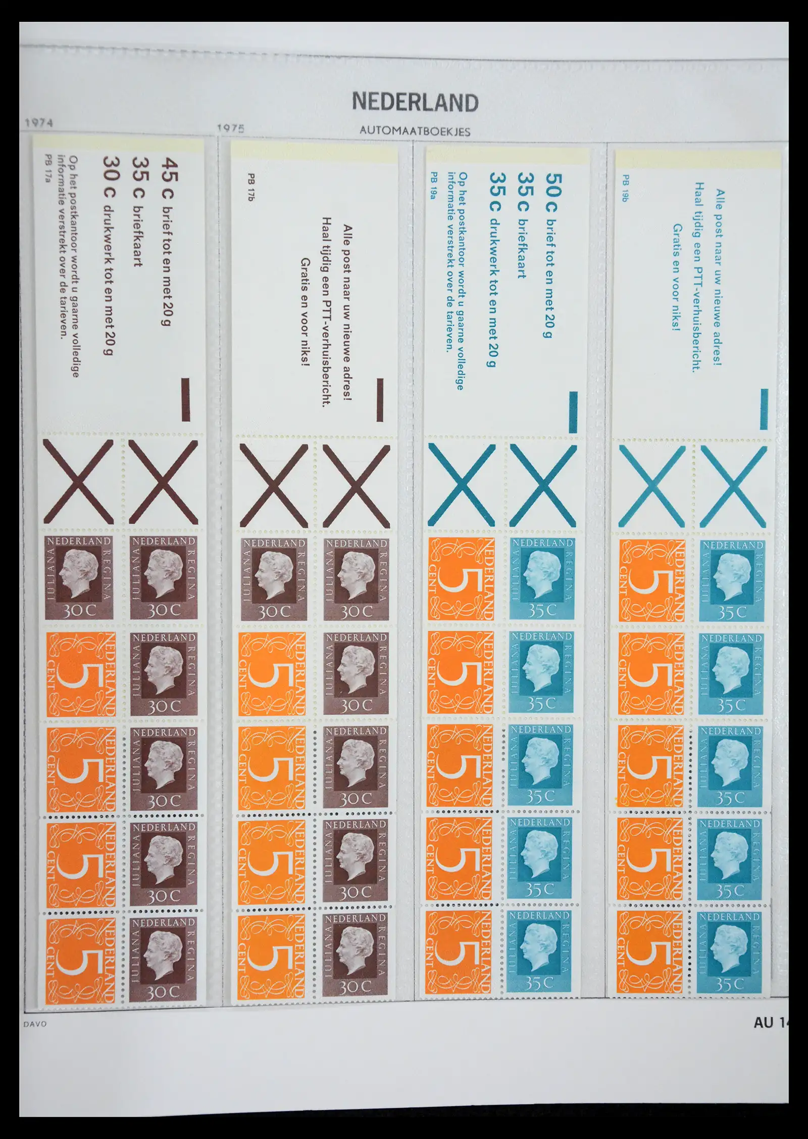 41423 0014 - Stamp collection 41423 Netherlands stamp booklets 1964-1994.