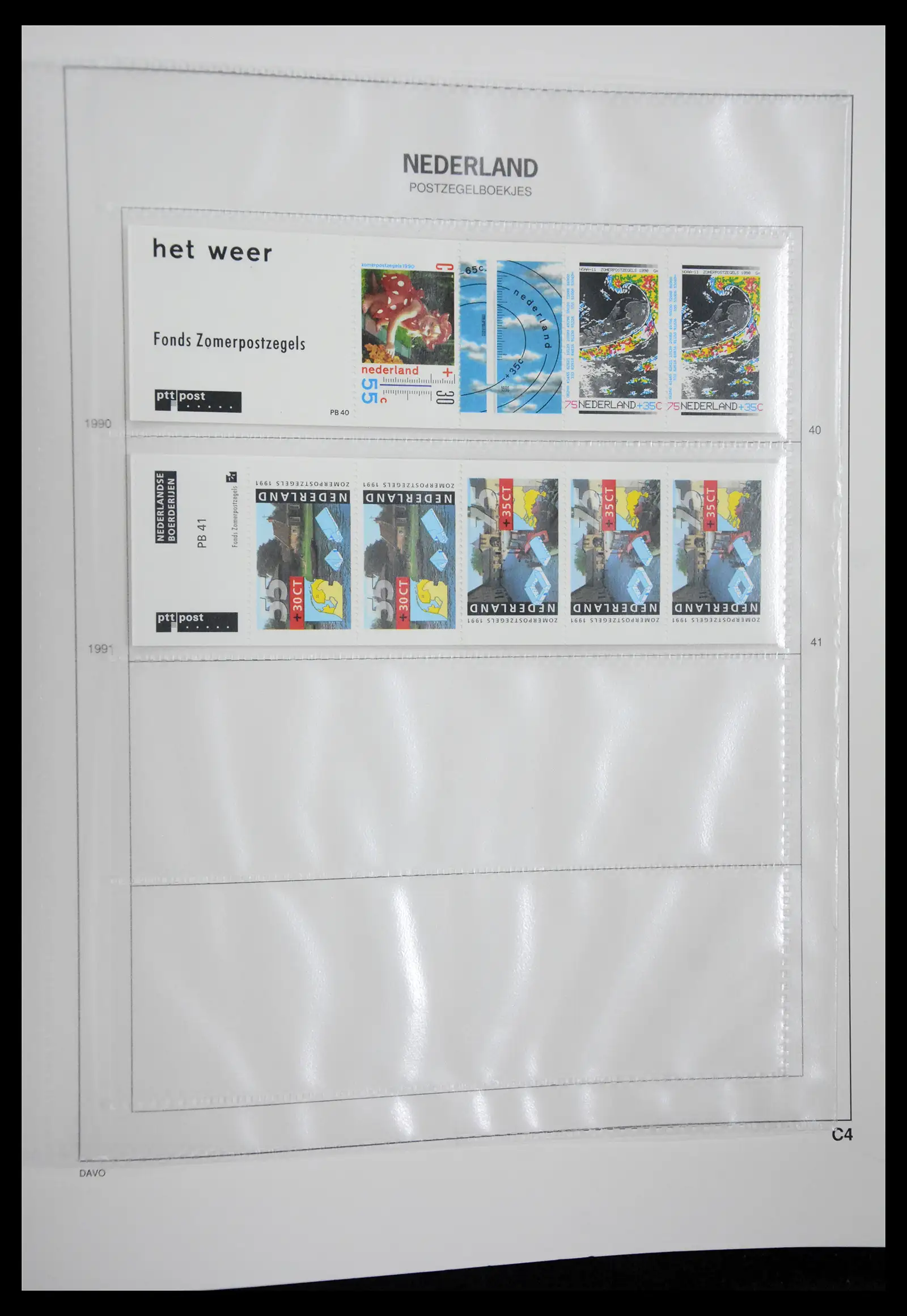 41423 0026 - Postzegelverzameling 41423 Nederland automaatboekjes 1964-1994.