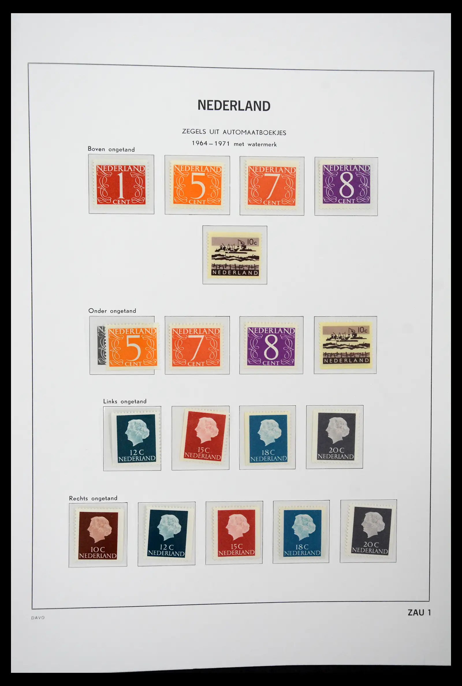 41423 0029 - Postzegelverzameling 41423 Nederland automaatboekjes 1964-1994.