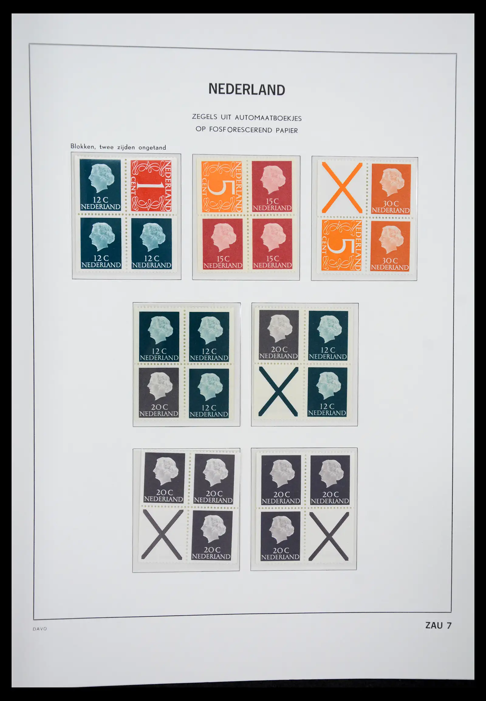 41423 0035 - Postzegelverzameling 41423 Nederland automaatboekjes 1964-1994.