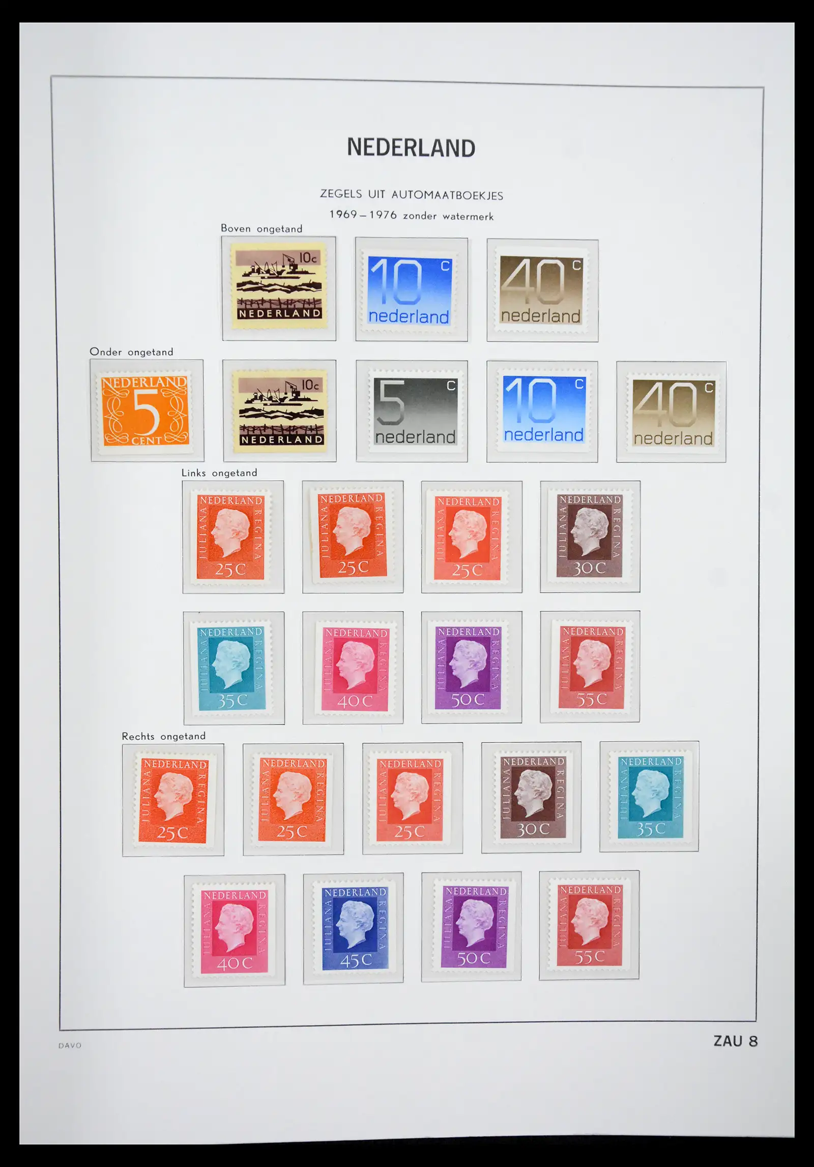 41423 0036 - Postzegelverzameling 41423 Nederland automaatboekjes 1964-1994.