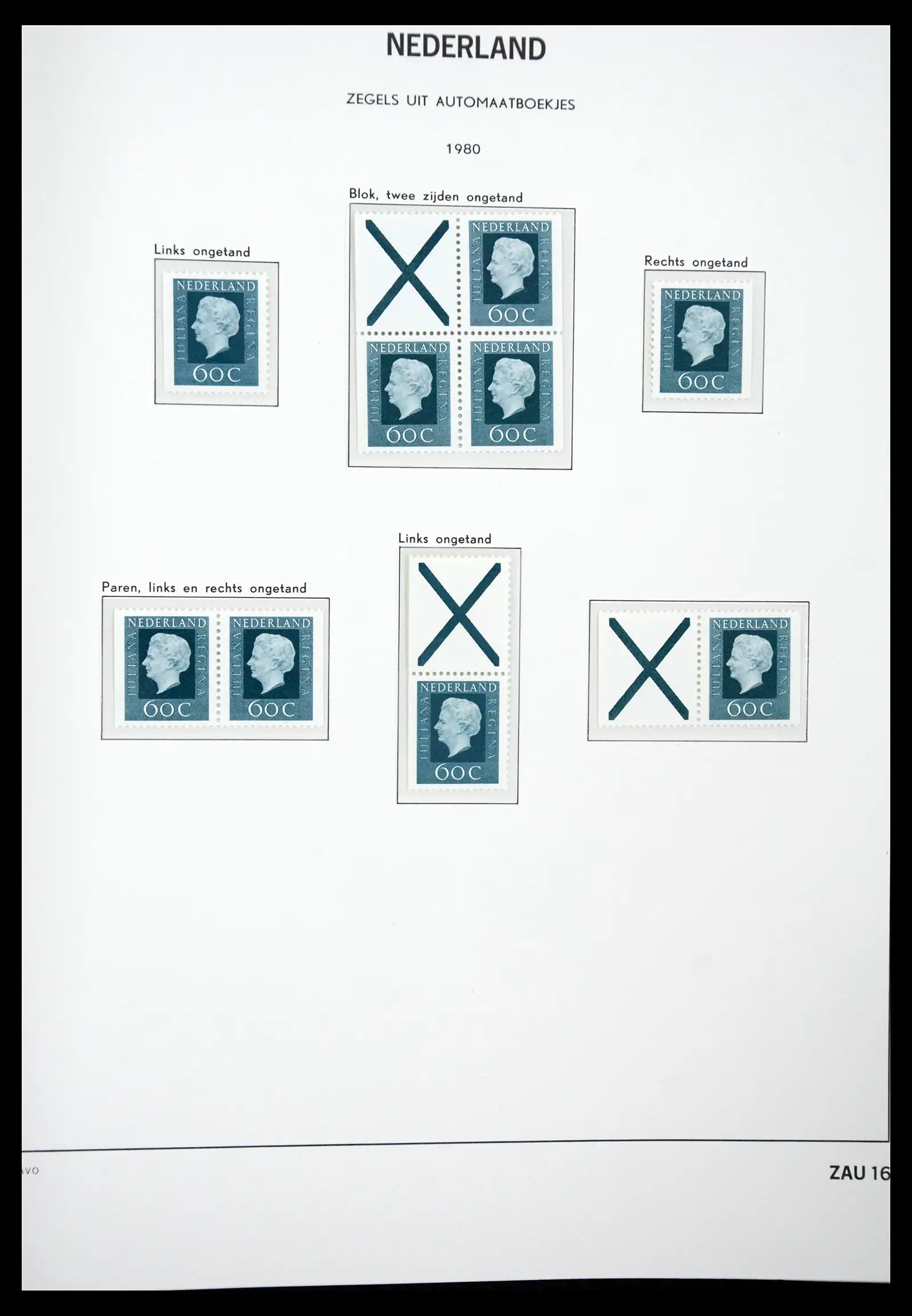 41423 0044 - Postzegelverzameling 41423 Nederland automaatboekjes 1964-1994.