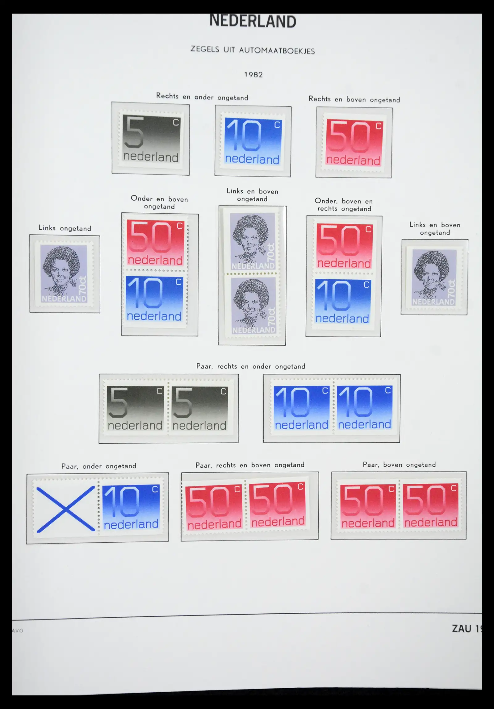 41423 0047 - Postzegelverzameling 41423 Nederland automaatboekjes 1964-1994.