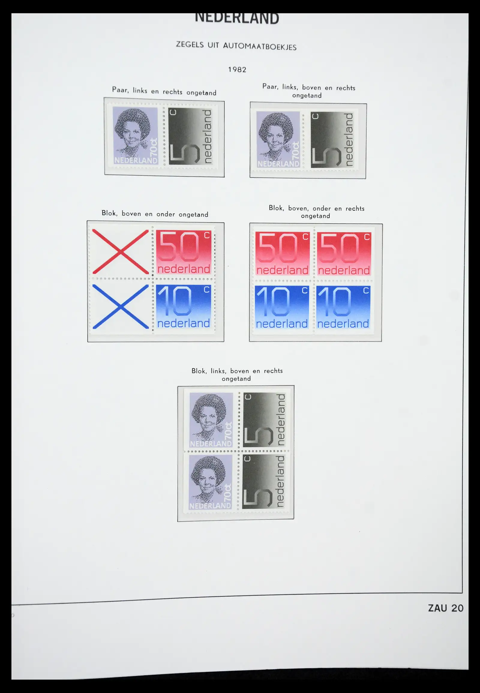 41423 0048 - Postzegelverzameling 41423 Nederland automaatboekjes 1964-1994.