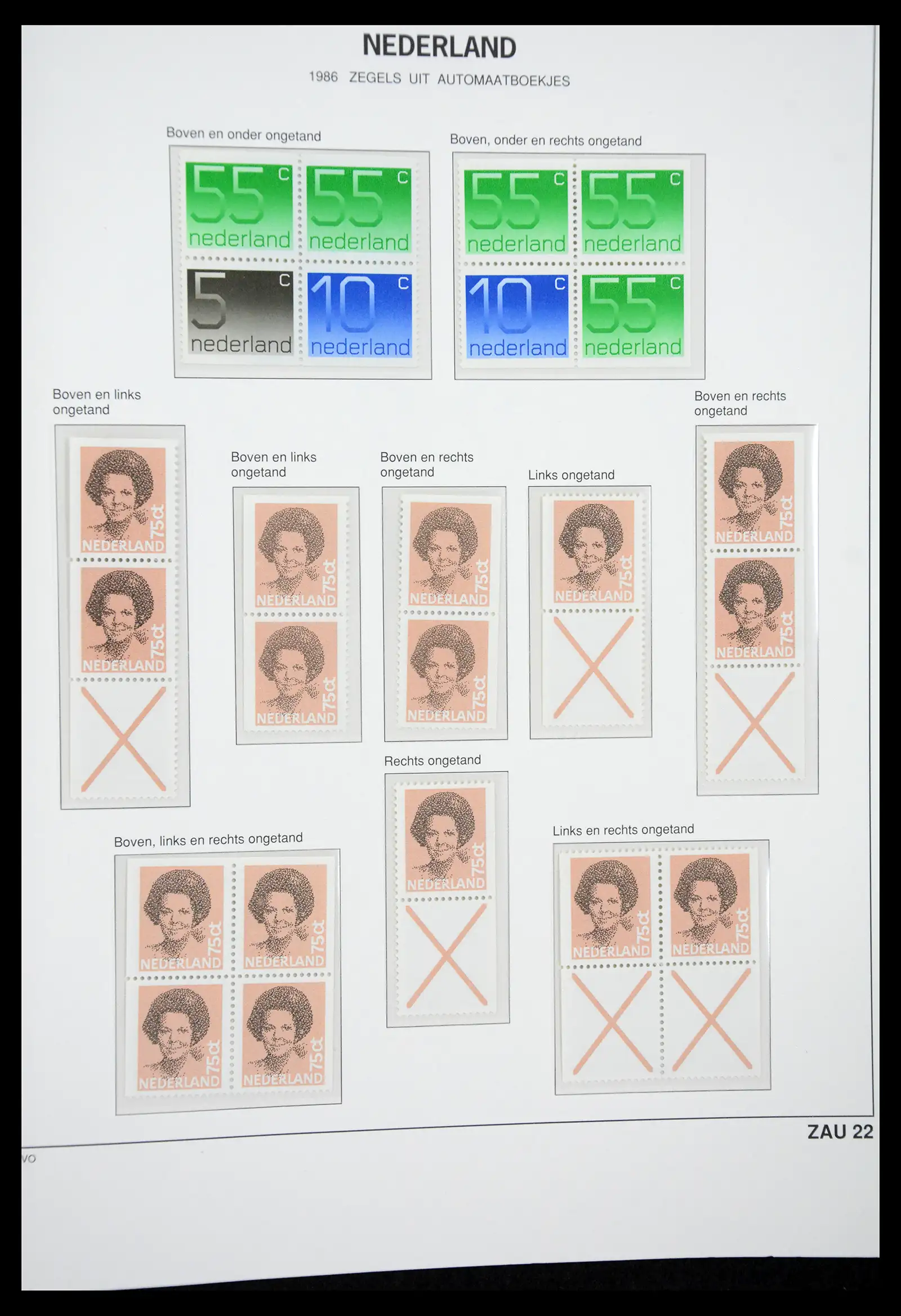 41423 0050 - Postzegelverzameling 41423 Nederland automaatboekjes 1964-1994.