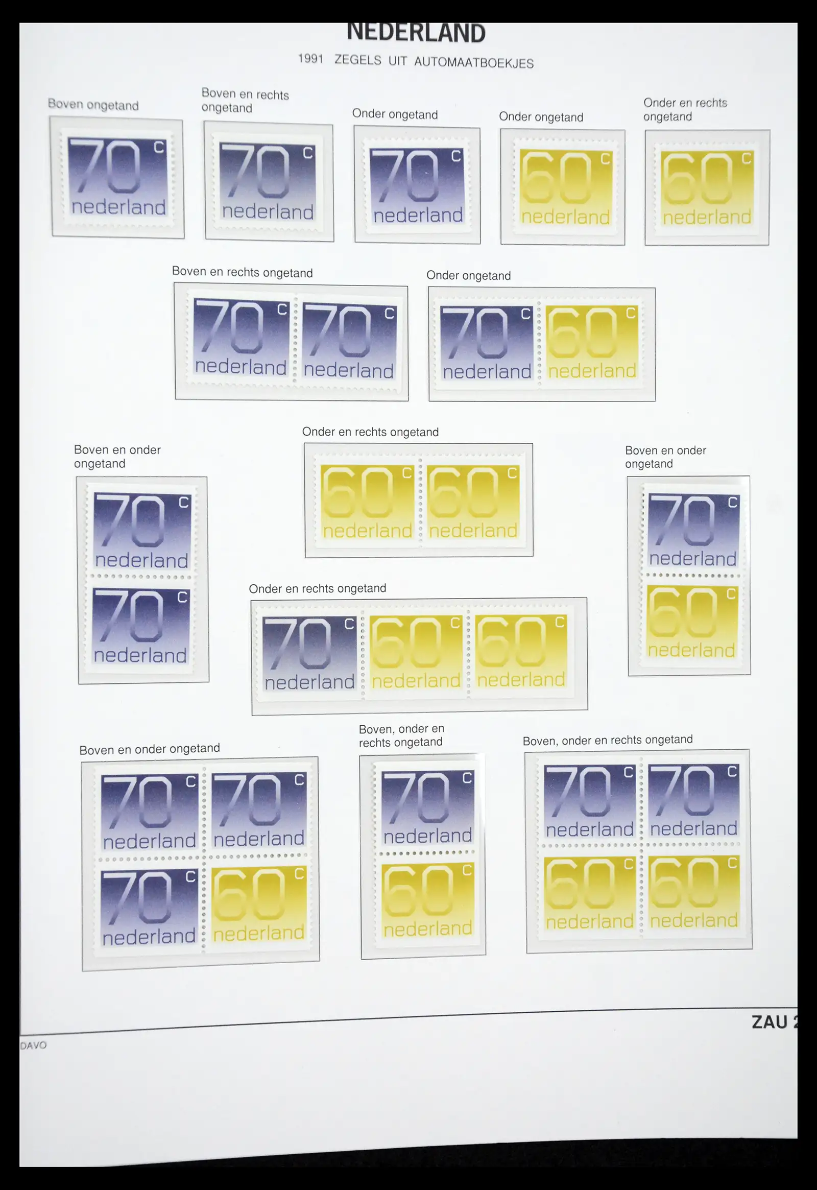 41423 0053 - Postzegelverzameling 41423 Nederland automaatboekjes 1964-1994.