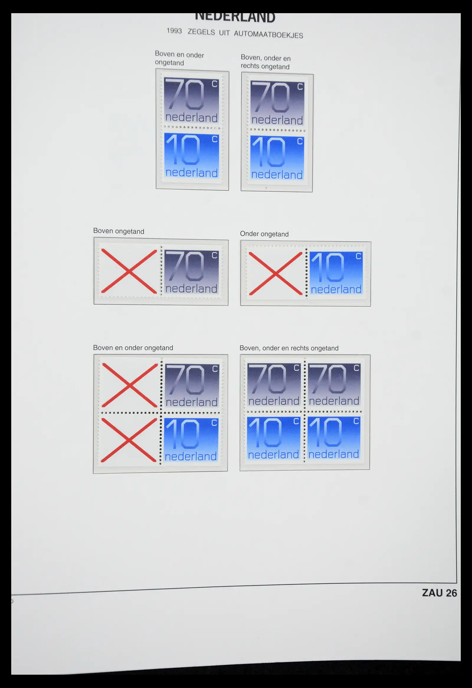 41423 0054 - Postzegelverzameling 41423 Nederland automaatboekjes 1964-1994.