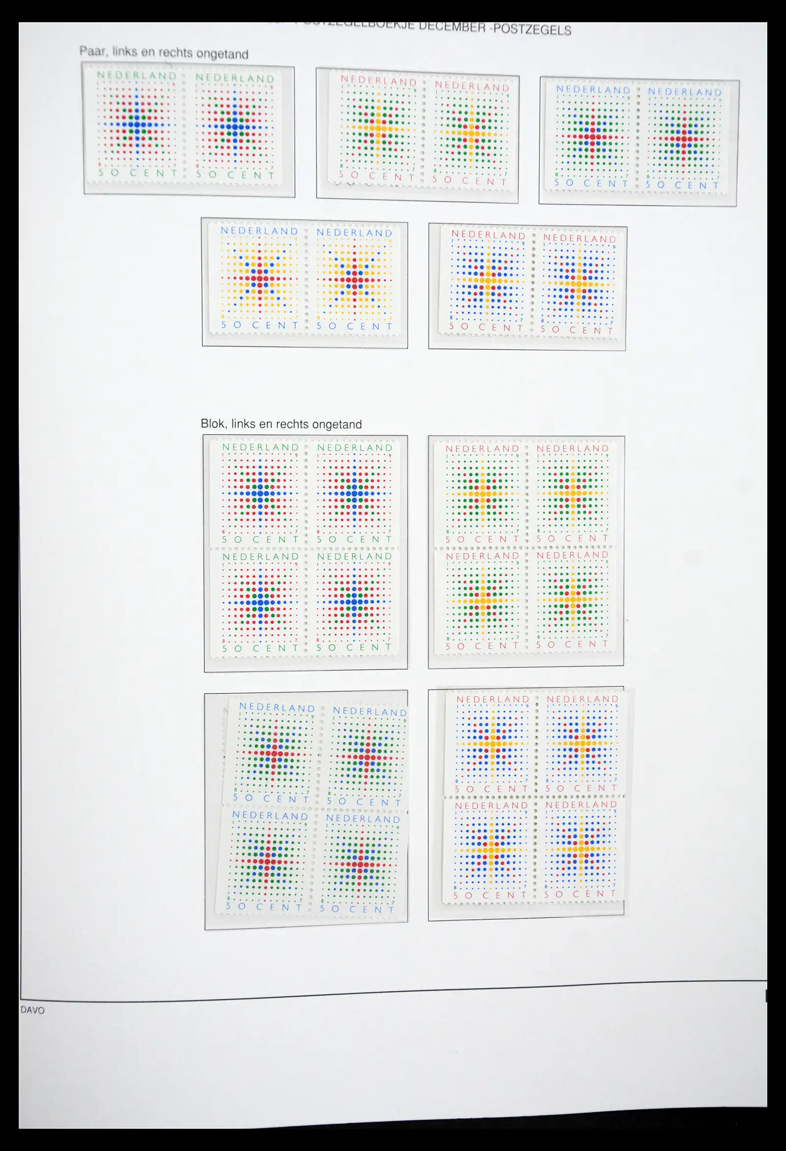 41423 0070 - Postzegelverzameling 41423 Nederland automaatboekjes 1964-1994.