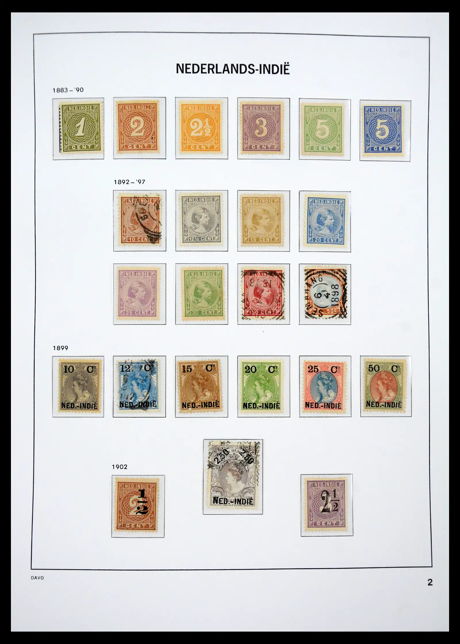 41429 0003 - Stamp collection 41429 Dutch east Indies 1864-1949.