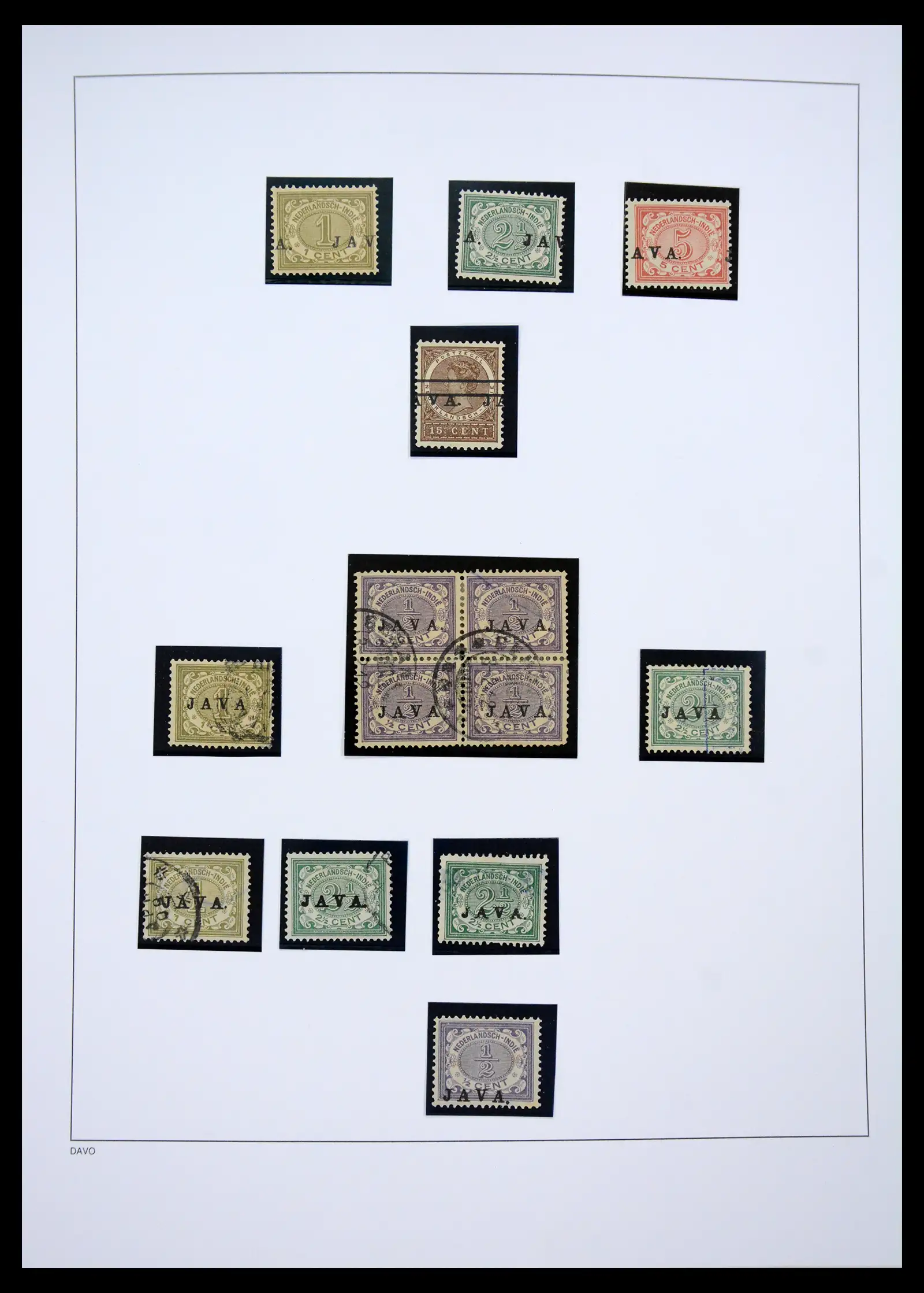 41429 0008 - Stamp collection 41429 Dutch east Indies 1864-1949.