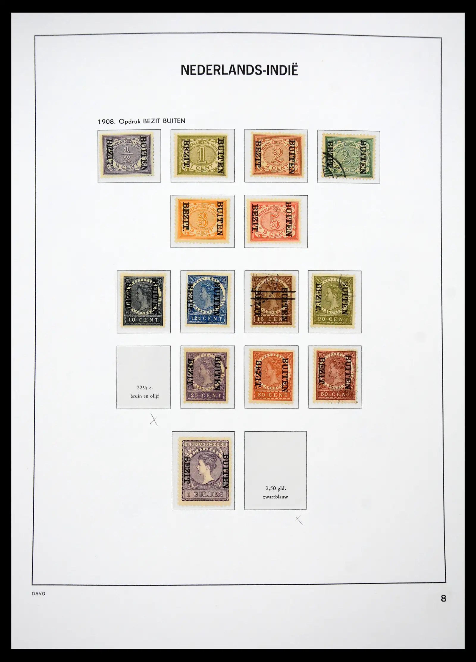 41429 0014 - Stamp collection 41429 Dutch east Indies 1864-1949.