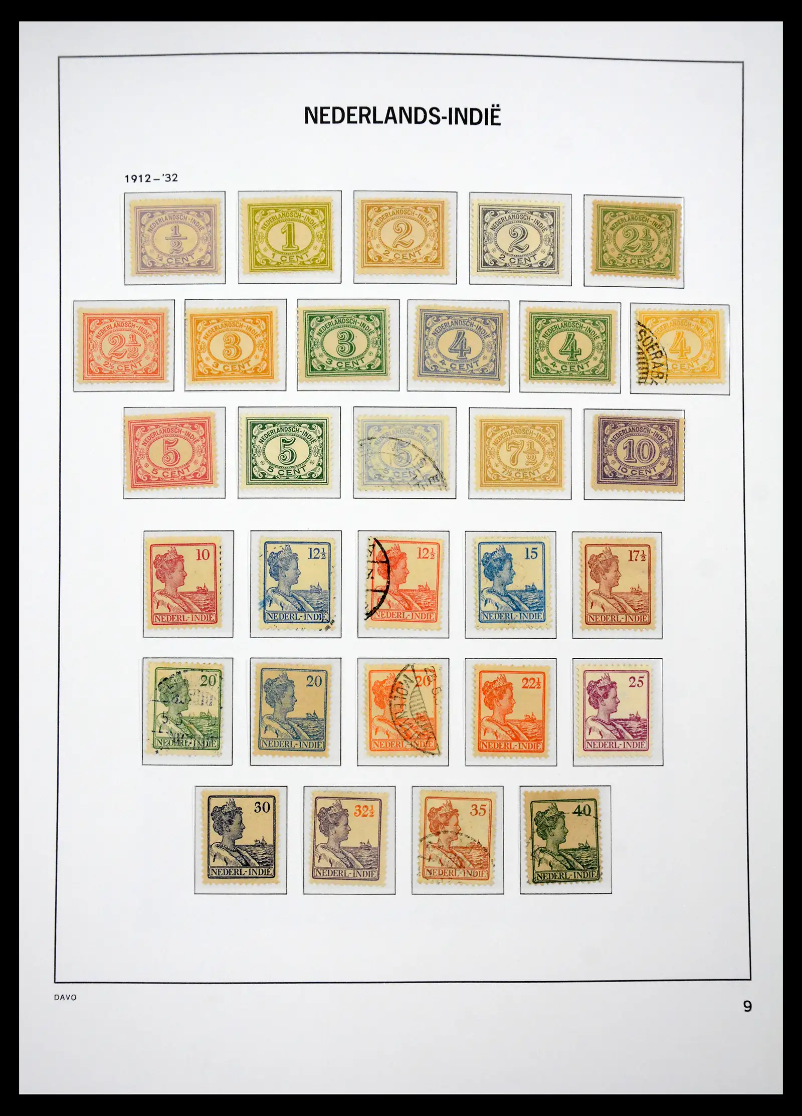 41429 0015 - Stamp collection 41429 Dutch east Indies 1864-1949.