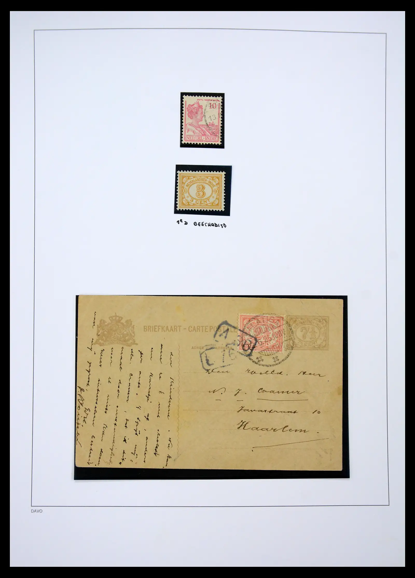 41429 0016 - Stamp collection 41429 Dutch east Indies 1864-1949.