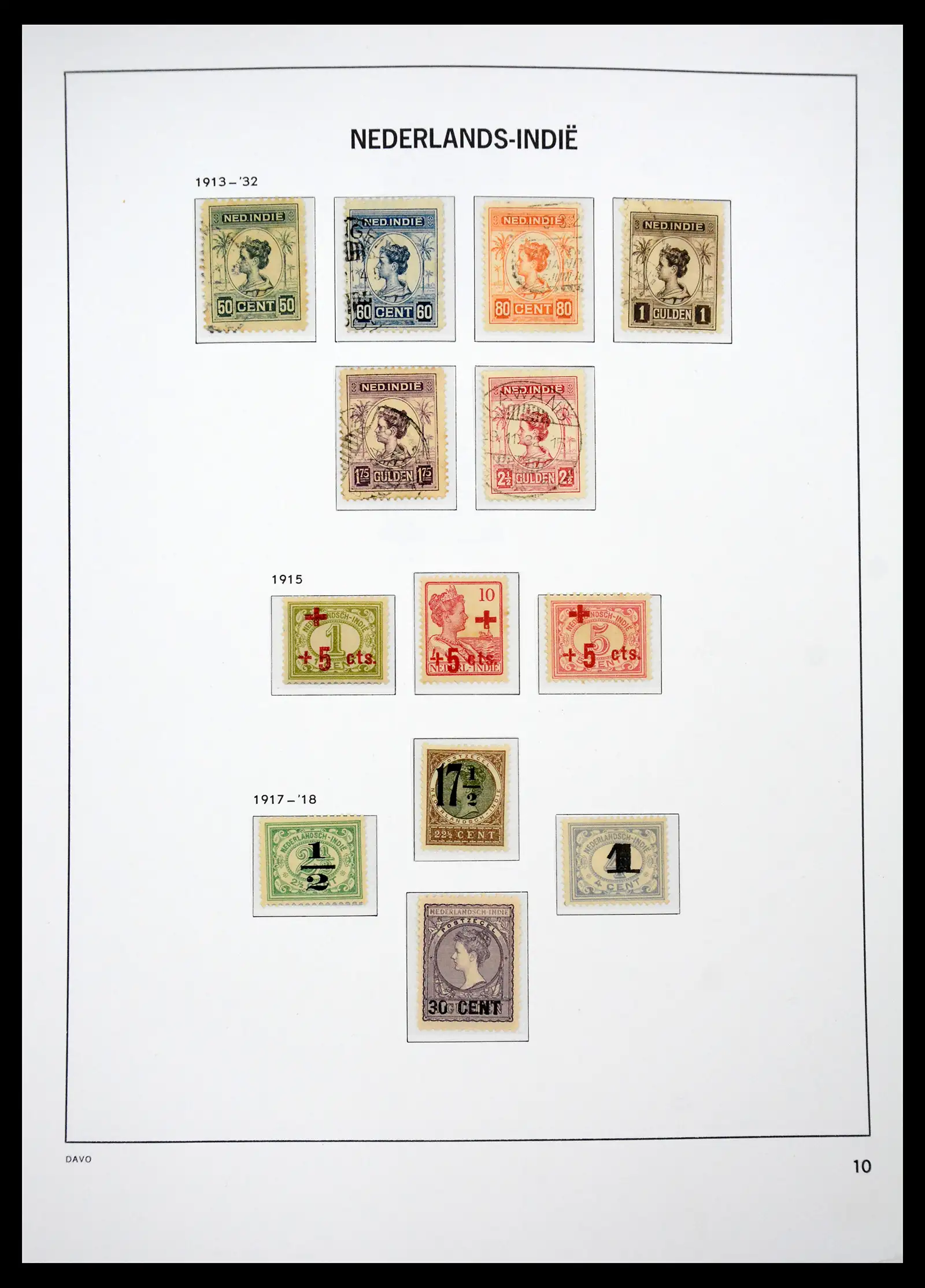 41429 0017 - Stamp collection 41429 Dutch east Indies 1864-1949.