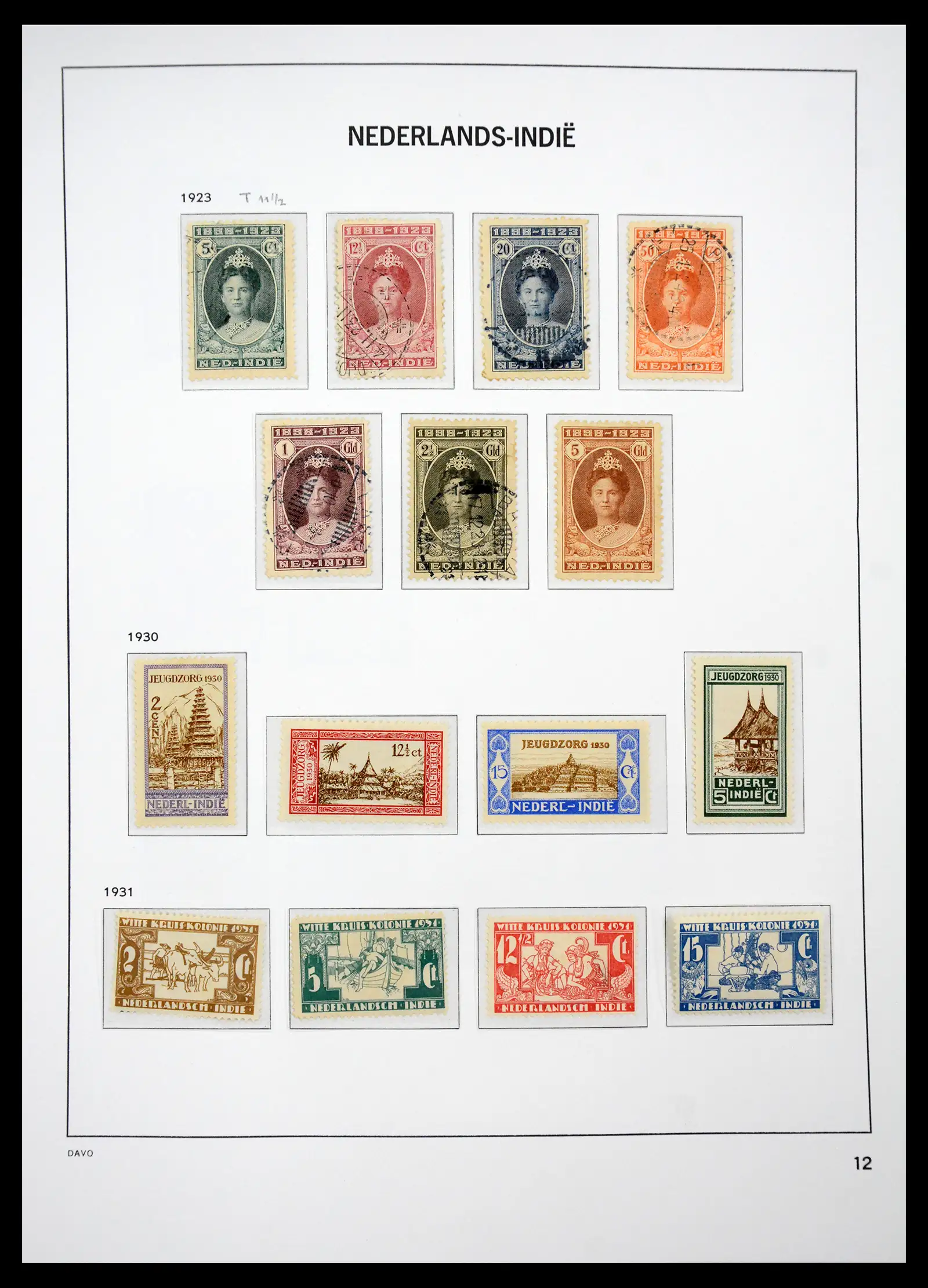 41429 0021 - Postzegelverzameling 41429 Nederlands Indië 1864-1949.