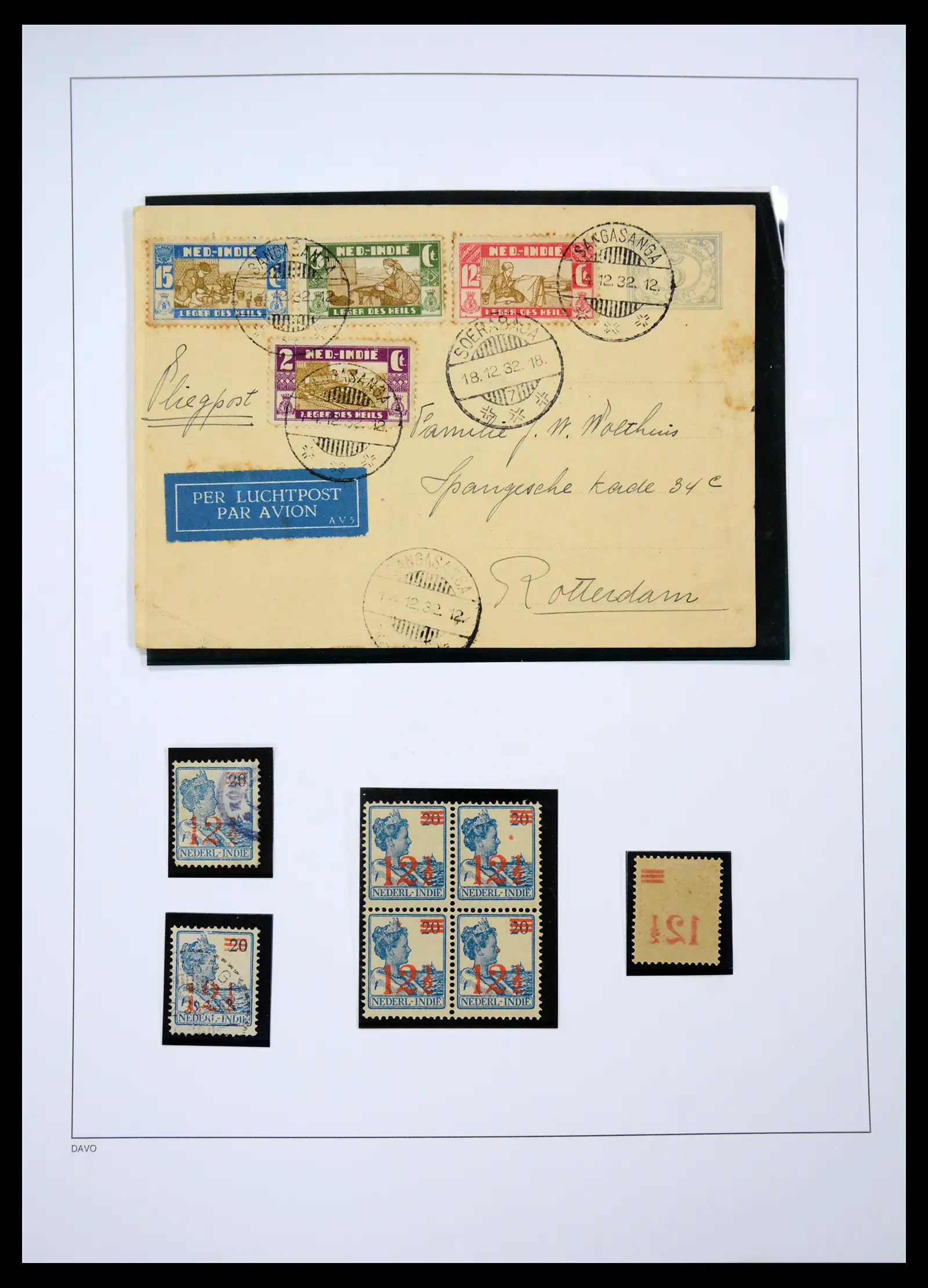 41429 0024 - Postzegelverzameling 41429 Nederlands Indië 1864-1949.