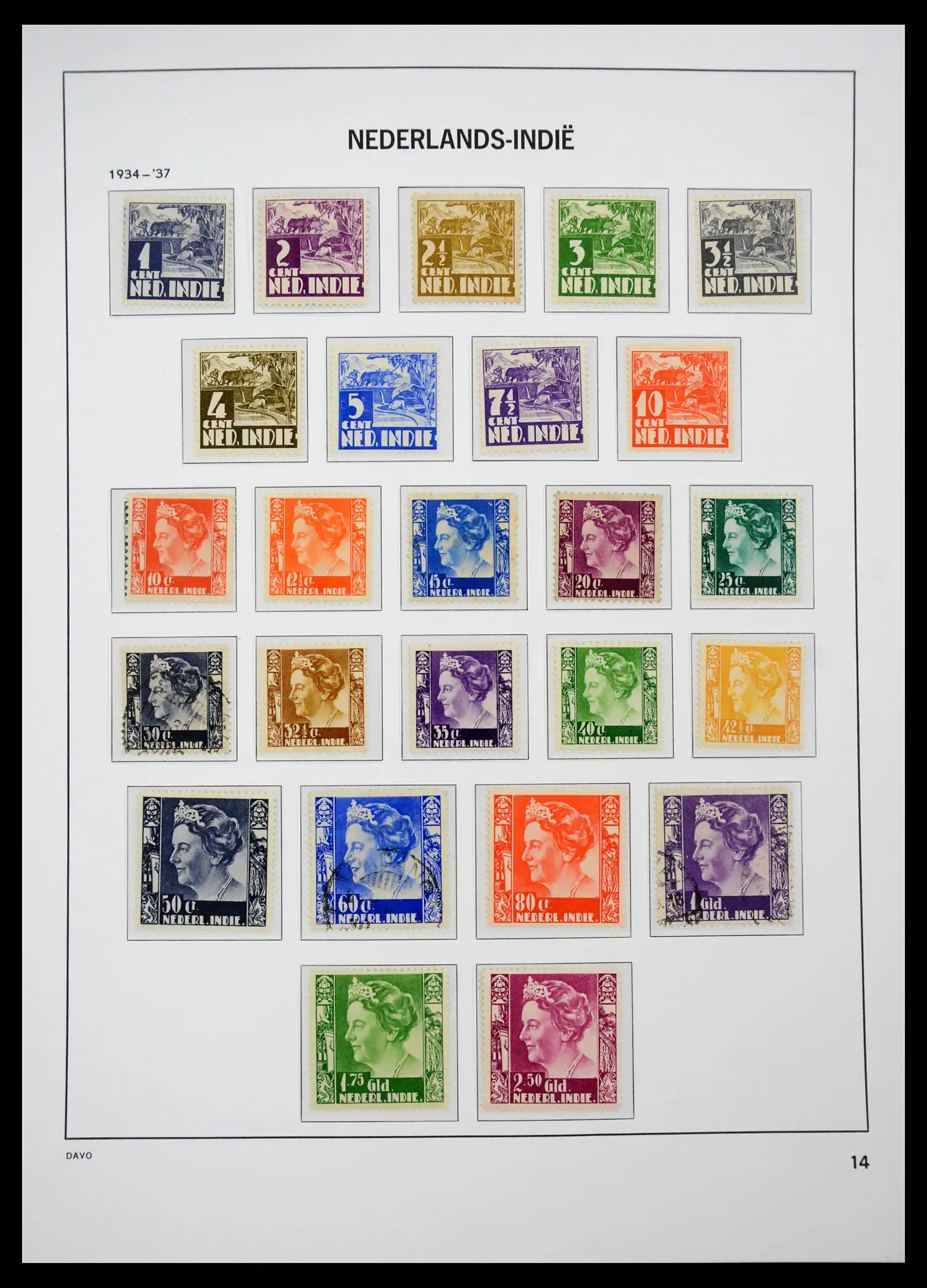 41429 0026 - Postzegelverzameling 41429 Nederlands Indië 1864-1949.