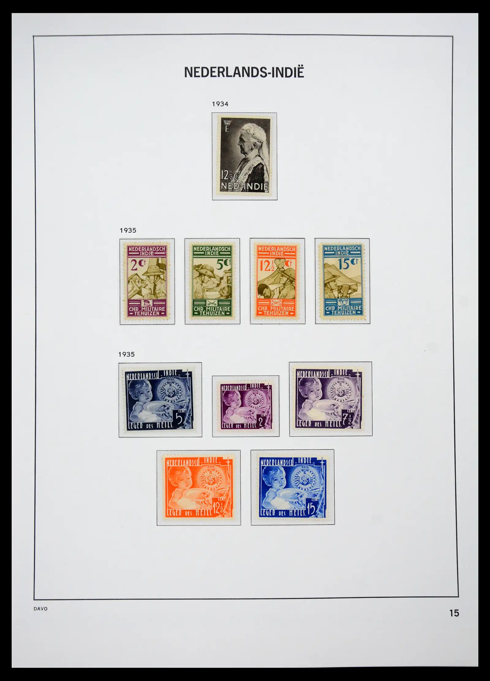 41429 0028 - Postzegelverzameling 41429 Nederlands Indië 1864-1949.