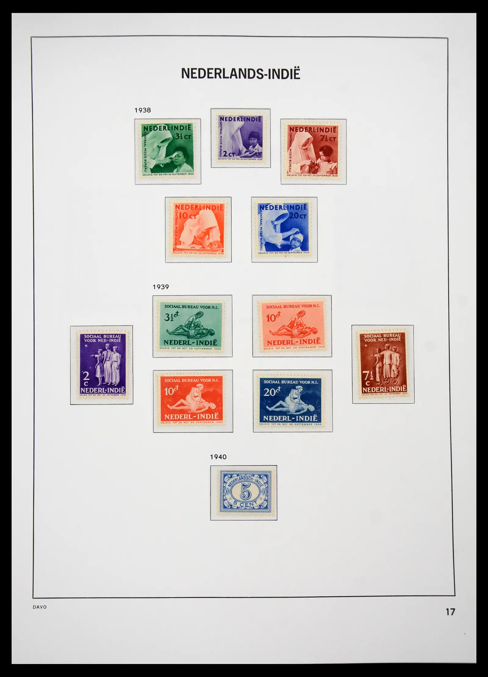 41429 0032 - Postzegelverzameling 41429 Nederlands Indië 1864-1949.