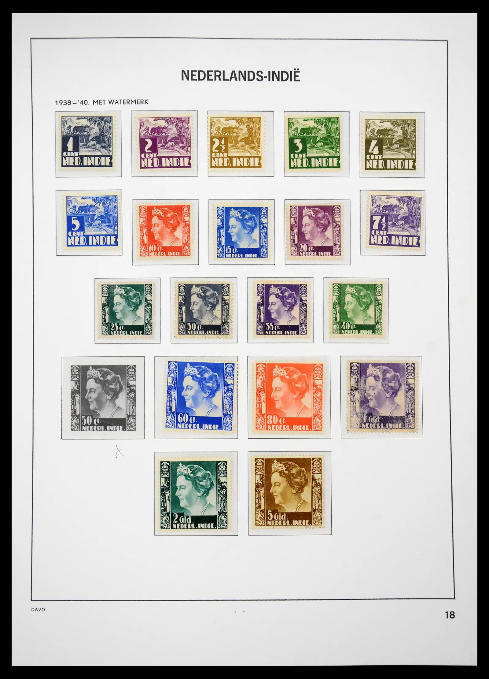 41429 0035 - Postzegelverzameling 41429 Nederlands Indië 1864-1949.