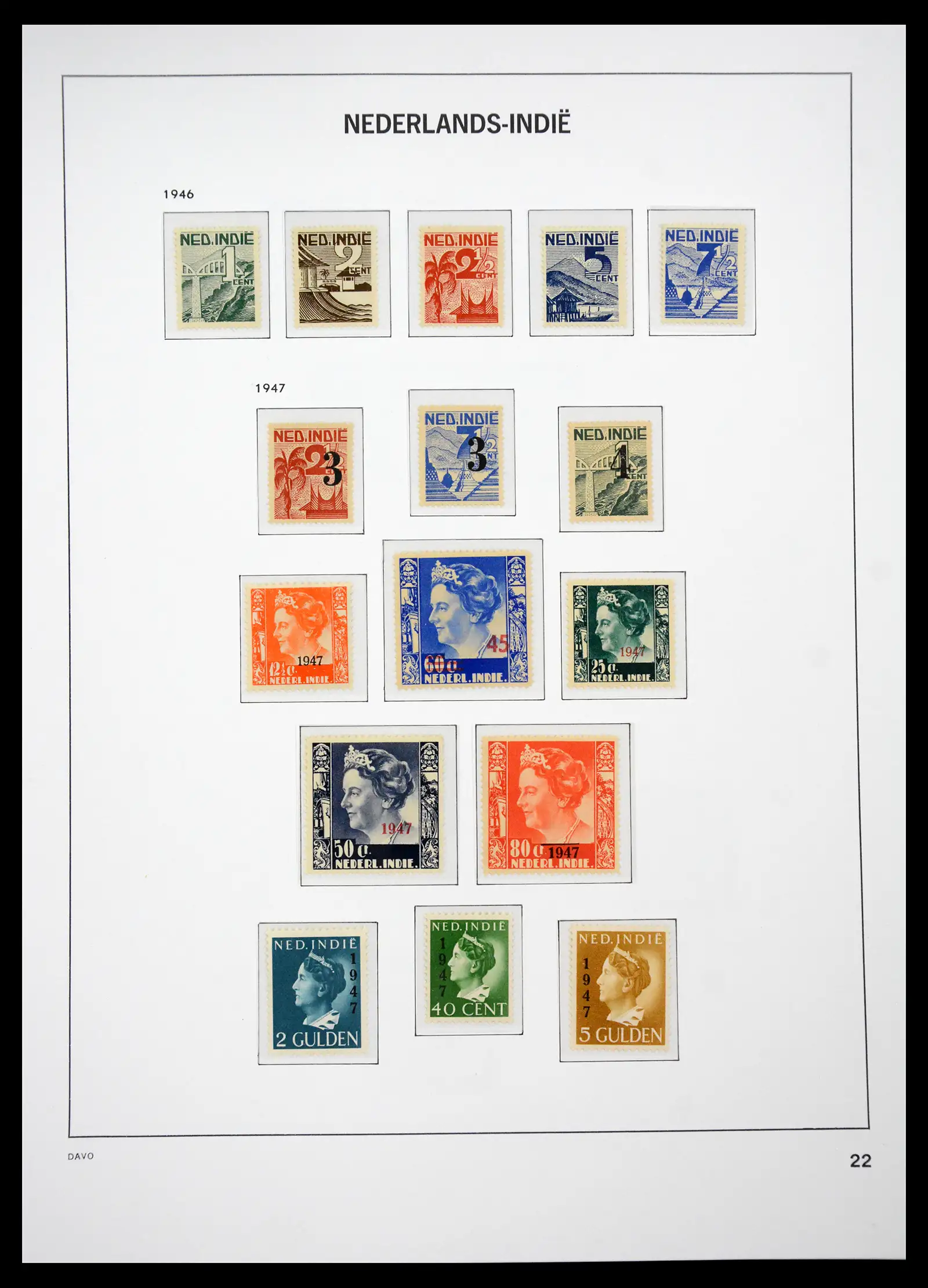 41429 0040 - Postzegelverzameling 41429 Nederlands Indië 1864-1949.